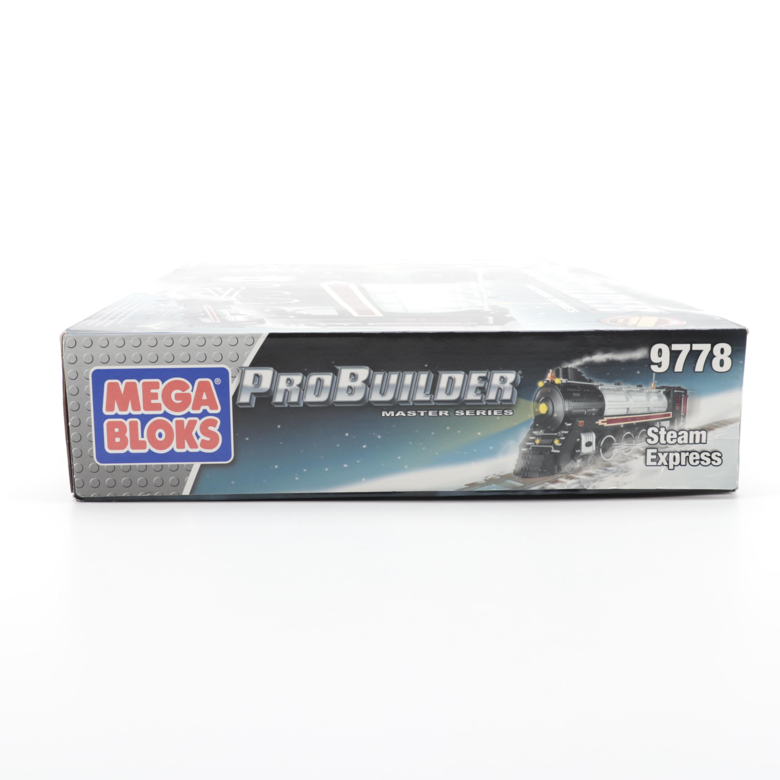 MEGA BLOKS ProBuilders Master Series Model 9778 Steam Express in Packaging, 1991