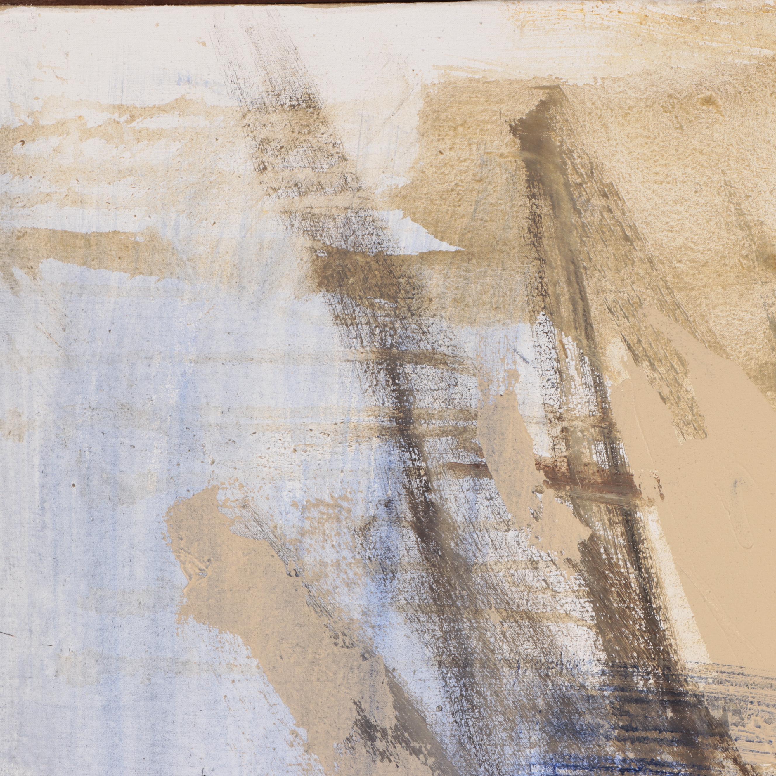 Gino Hollander Large-Scale Abstract Oil Painting, 1979