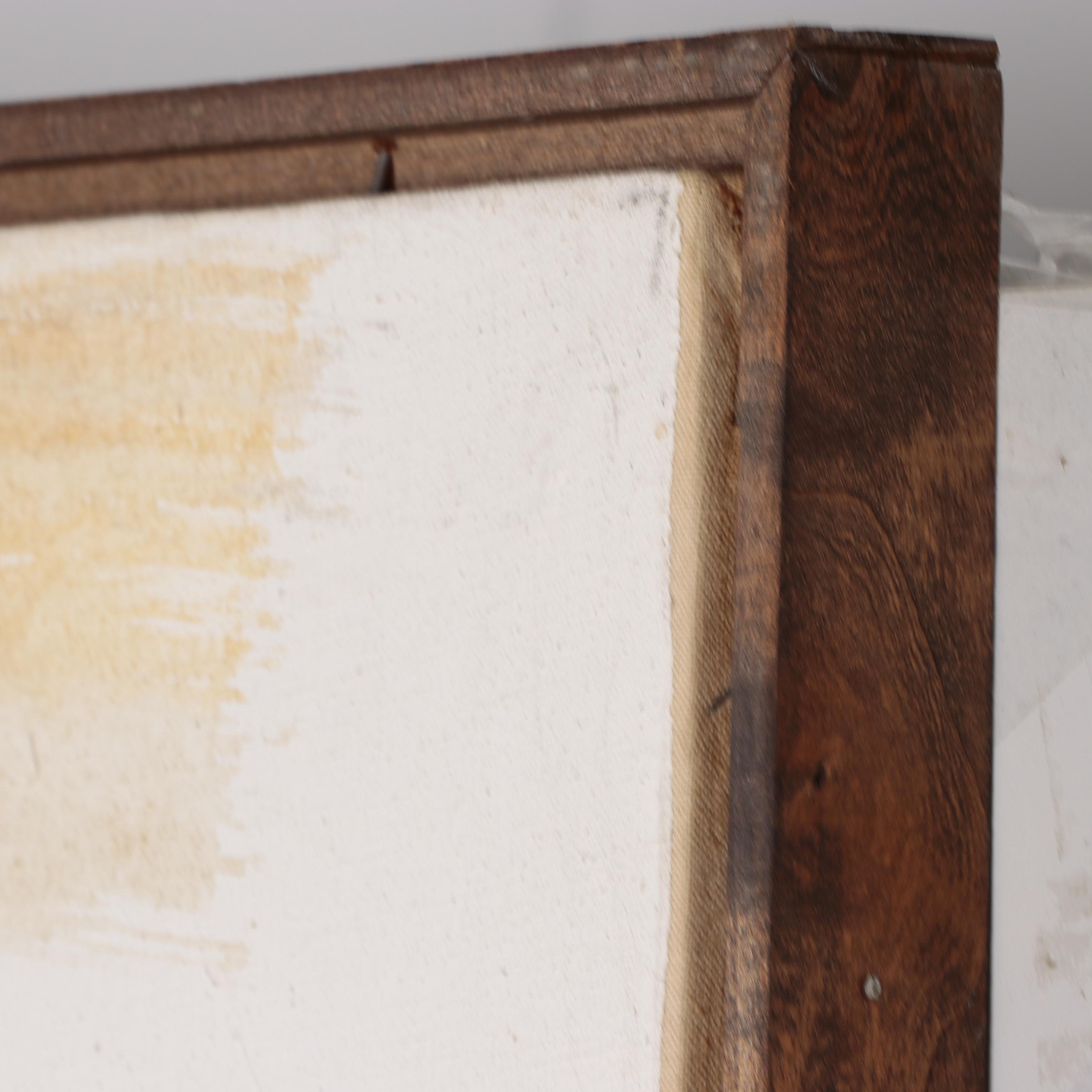 Gino Hollander Large-Scale Abstract Oil Painting, 1979