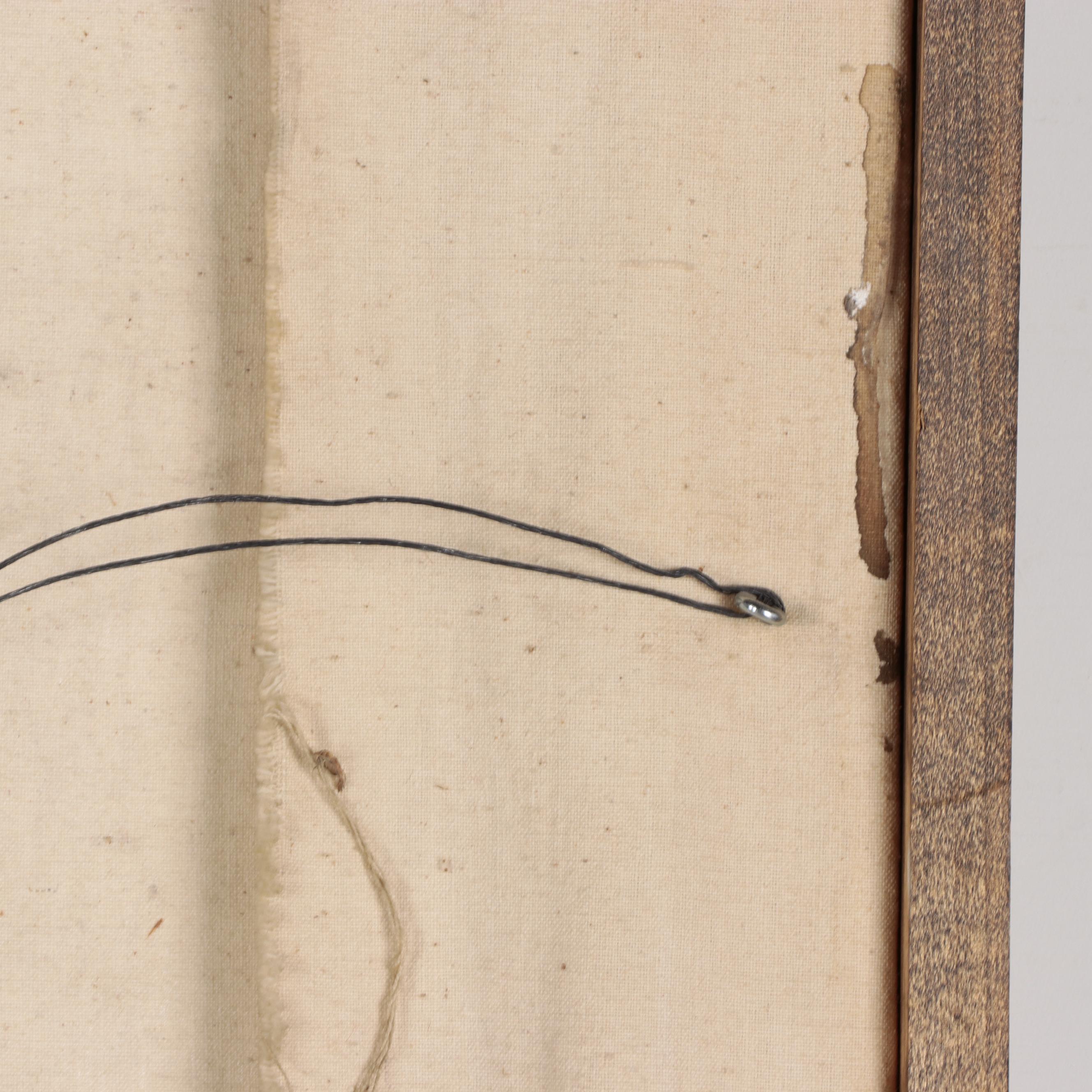 Gino Hollander Large-Scale Abstract Oil Painting, 1979