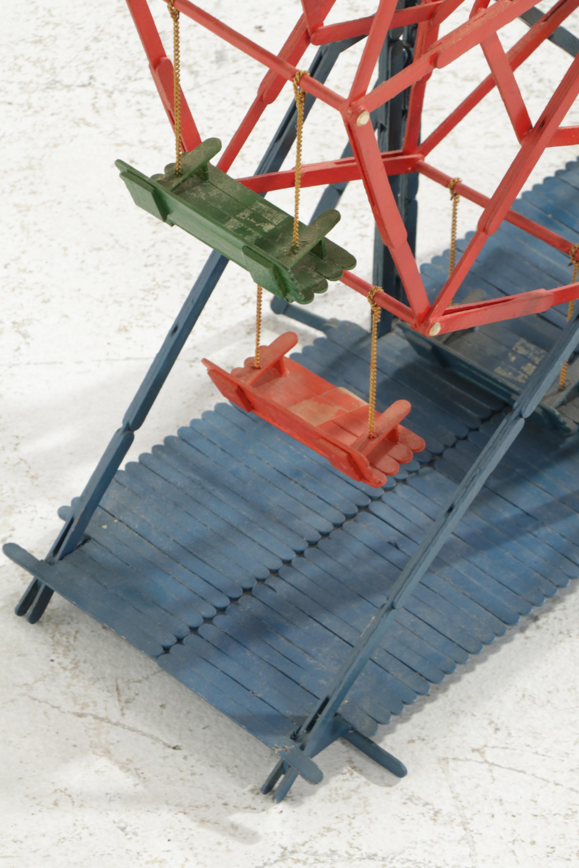 Folk Art Popsicle Stick Ferris Wheel