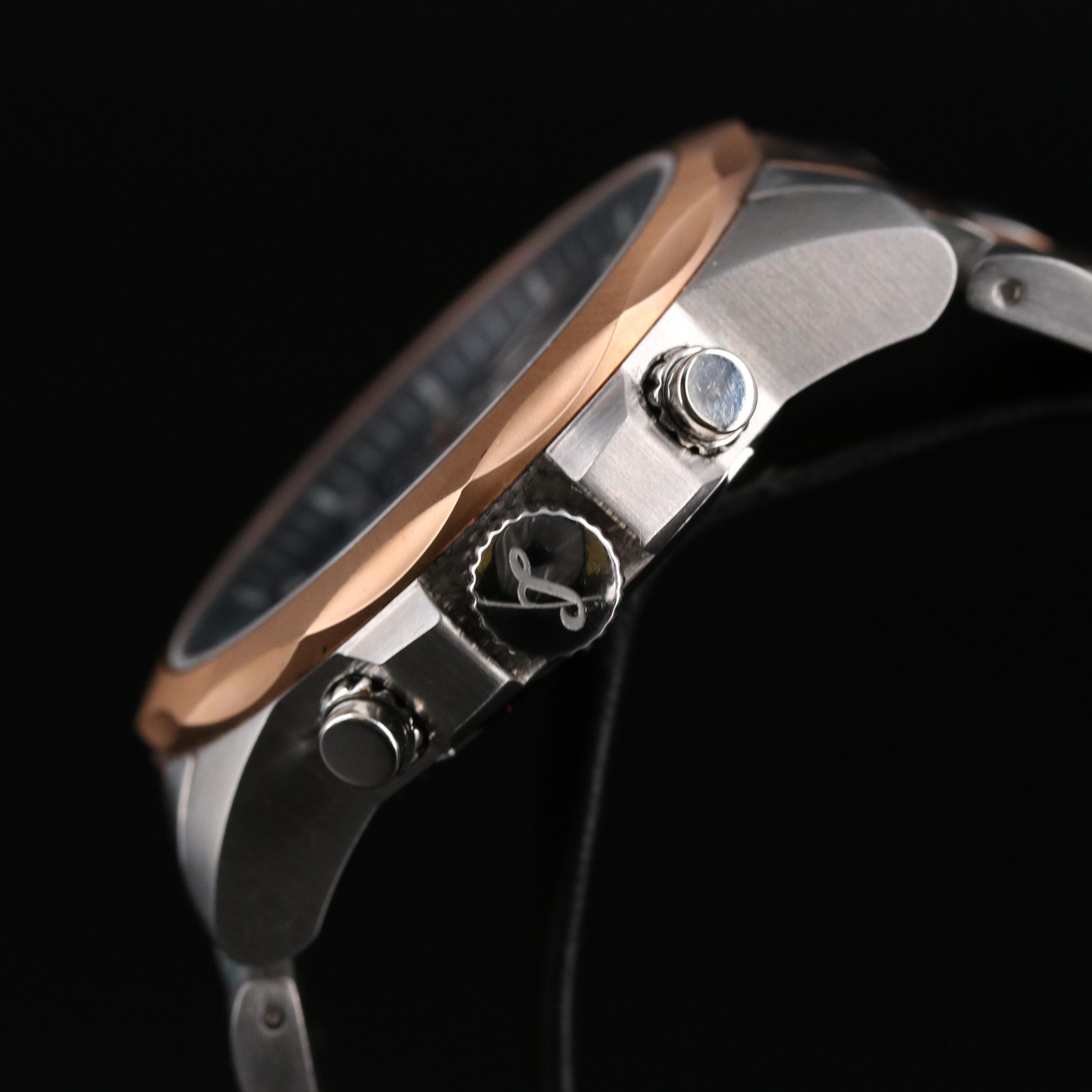 Tonino Lamborghini Diamond Dial Stainless Steel Chronograph Watch