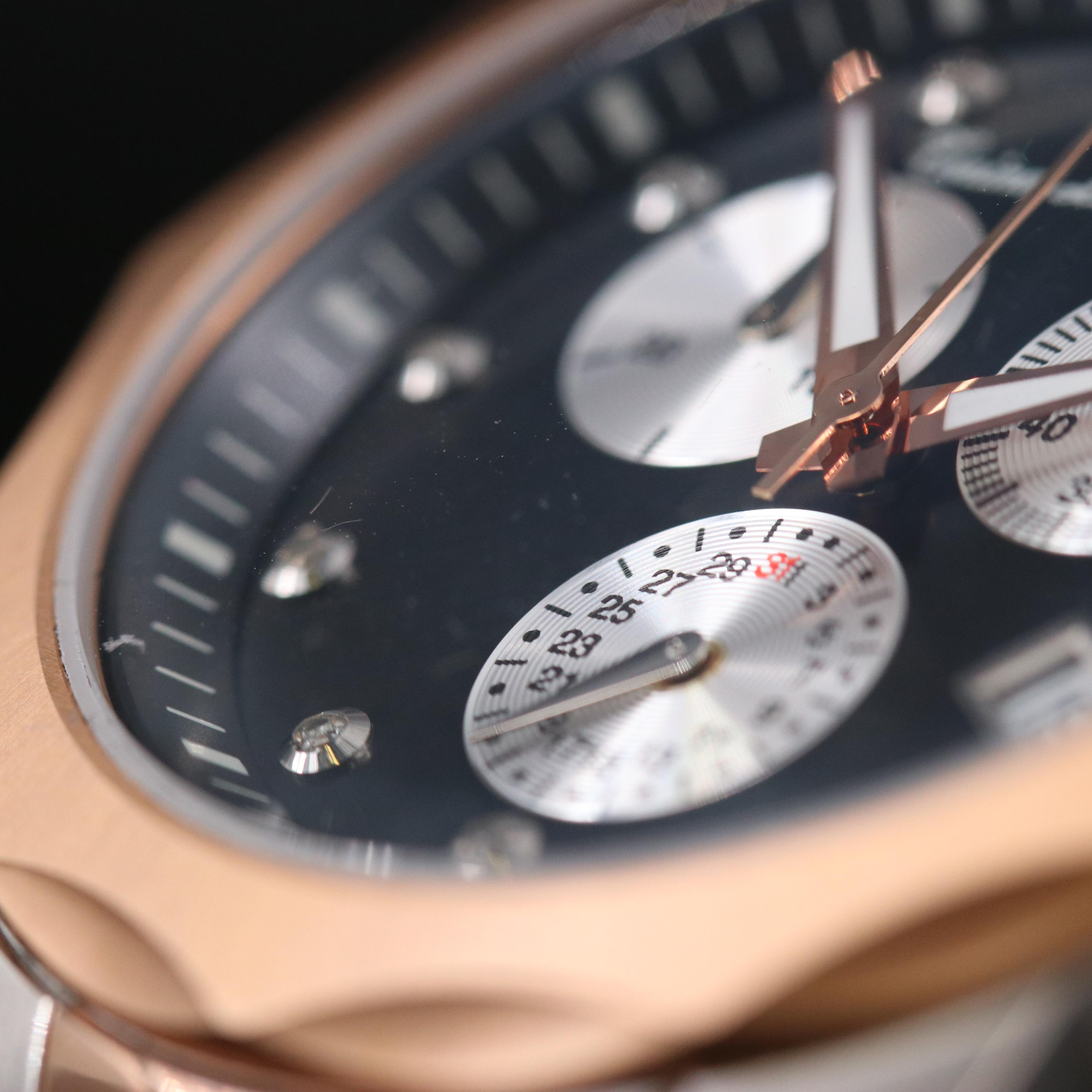 Tonino Lamborghini Diamond Dial Stainless Steel Chronograph Watch