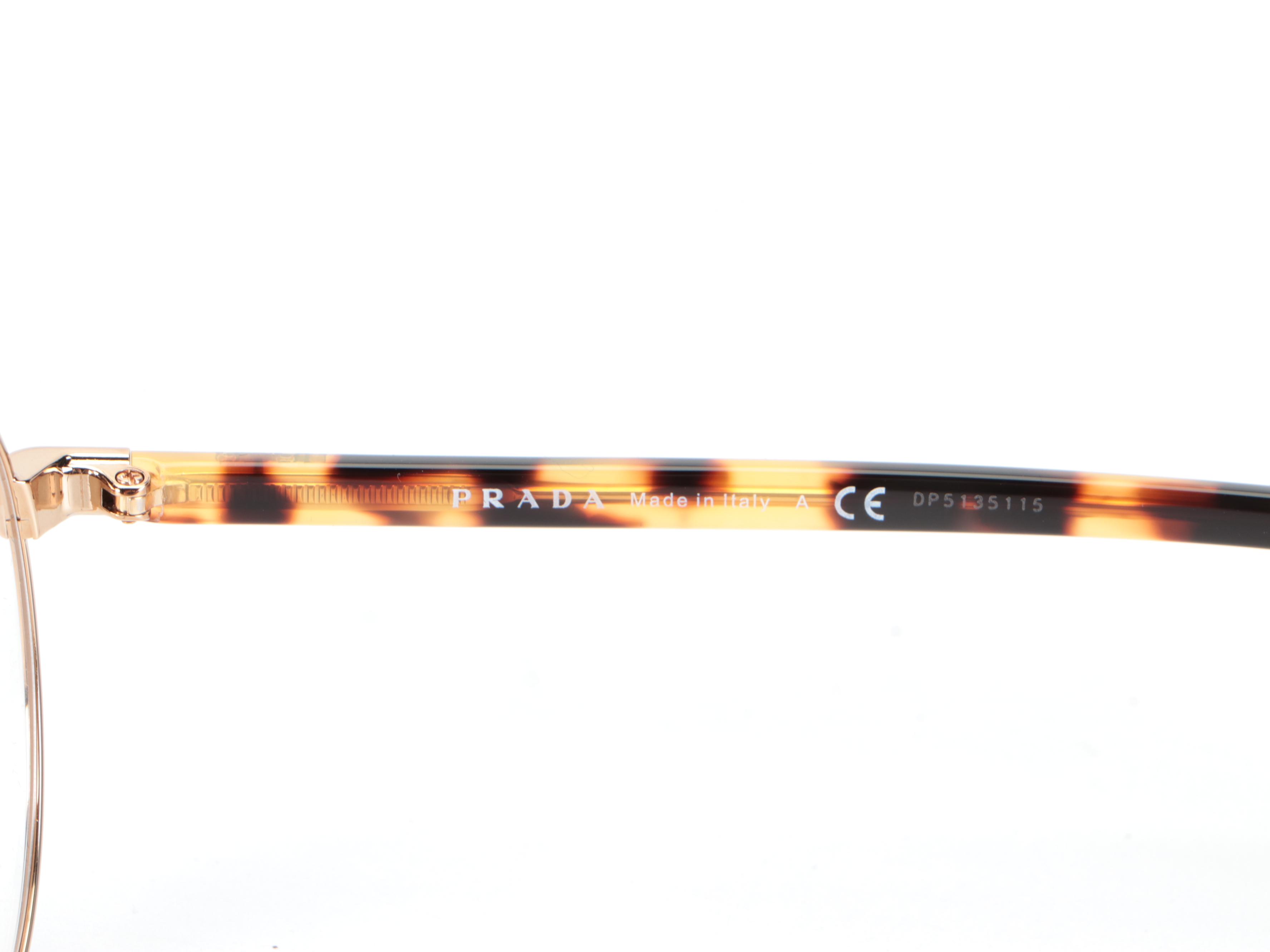 Prada VPR52X Havana Round Optical Frames with Case and Box