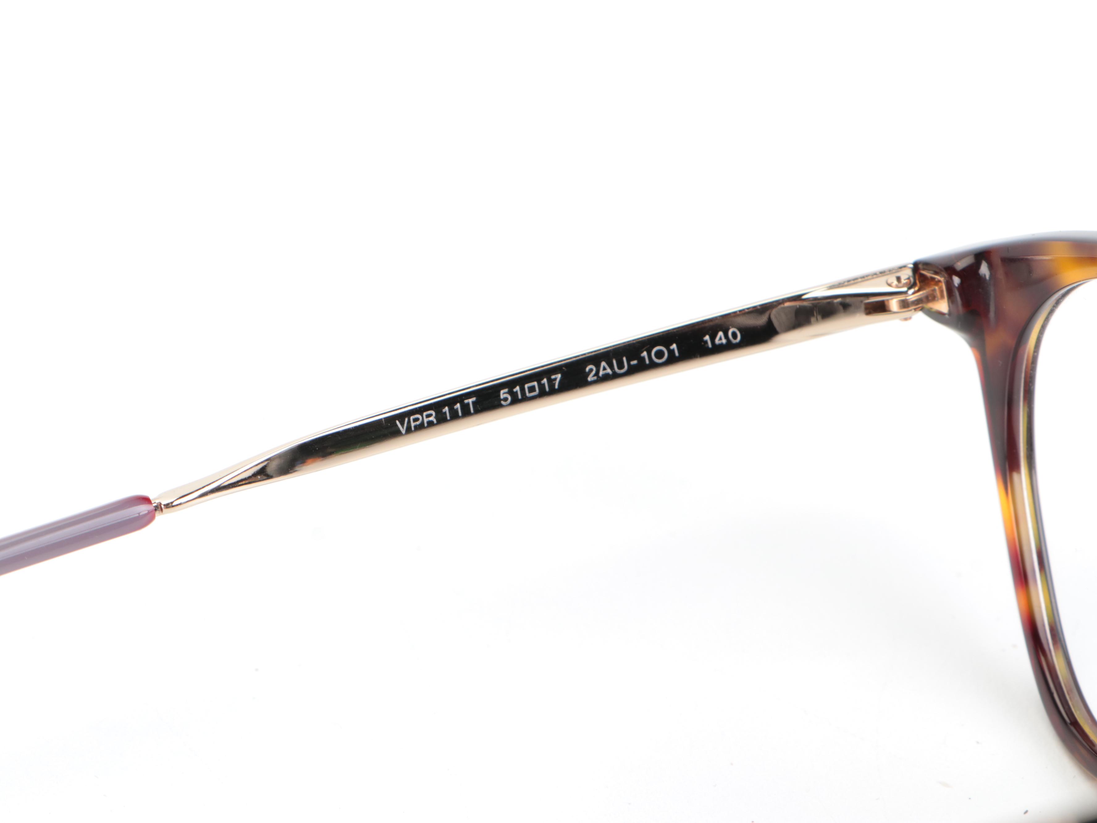 Prada VPR11T Havana Optical Frames with Case and Box