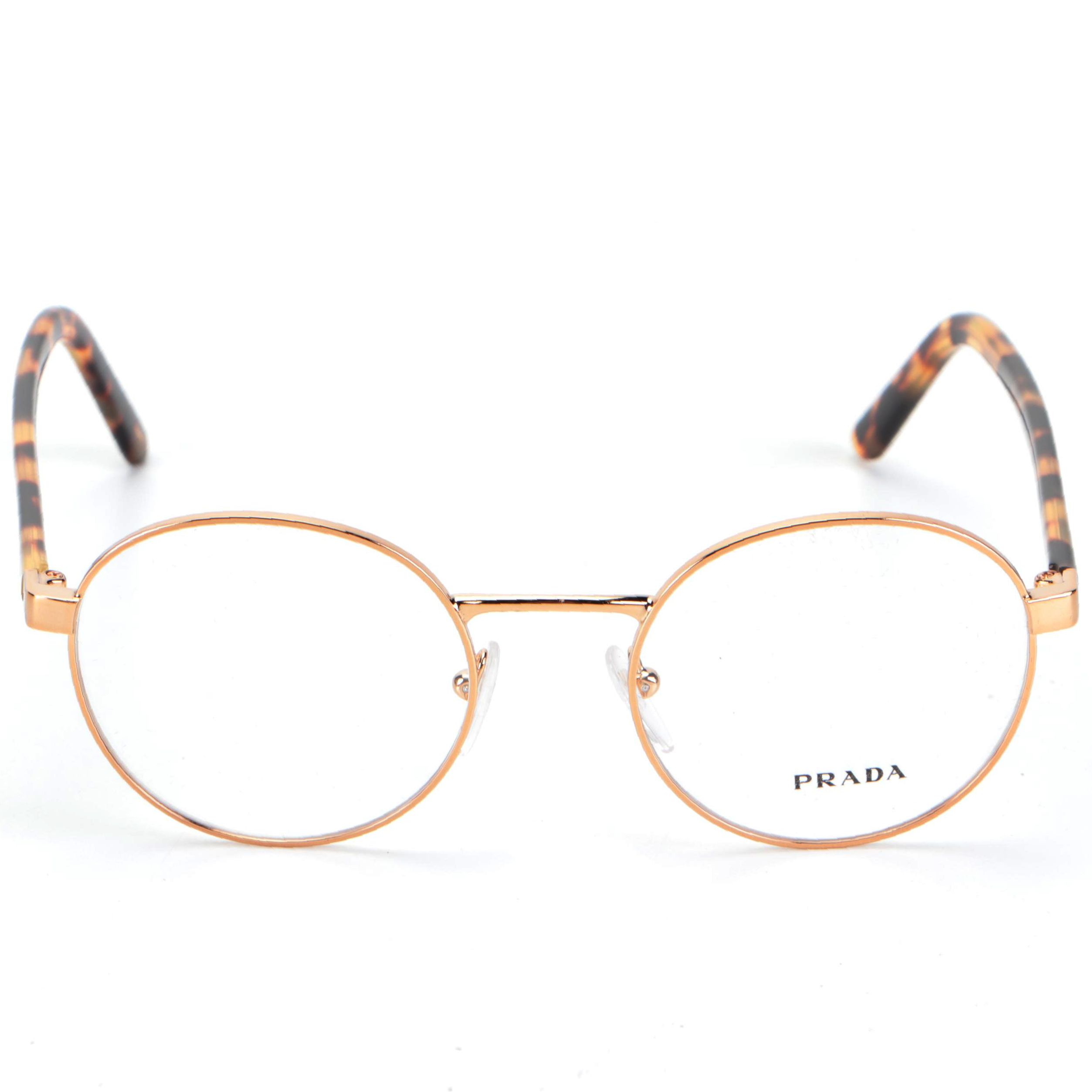 Prada VPR52X Havana Round Optical Frames with Case and Box