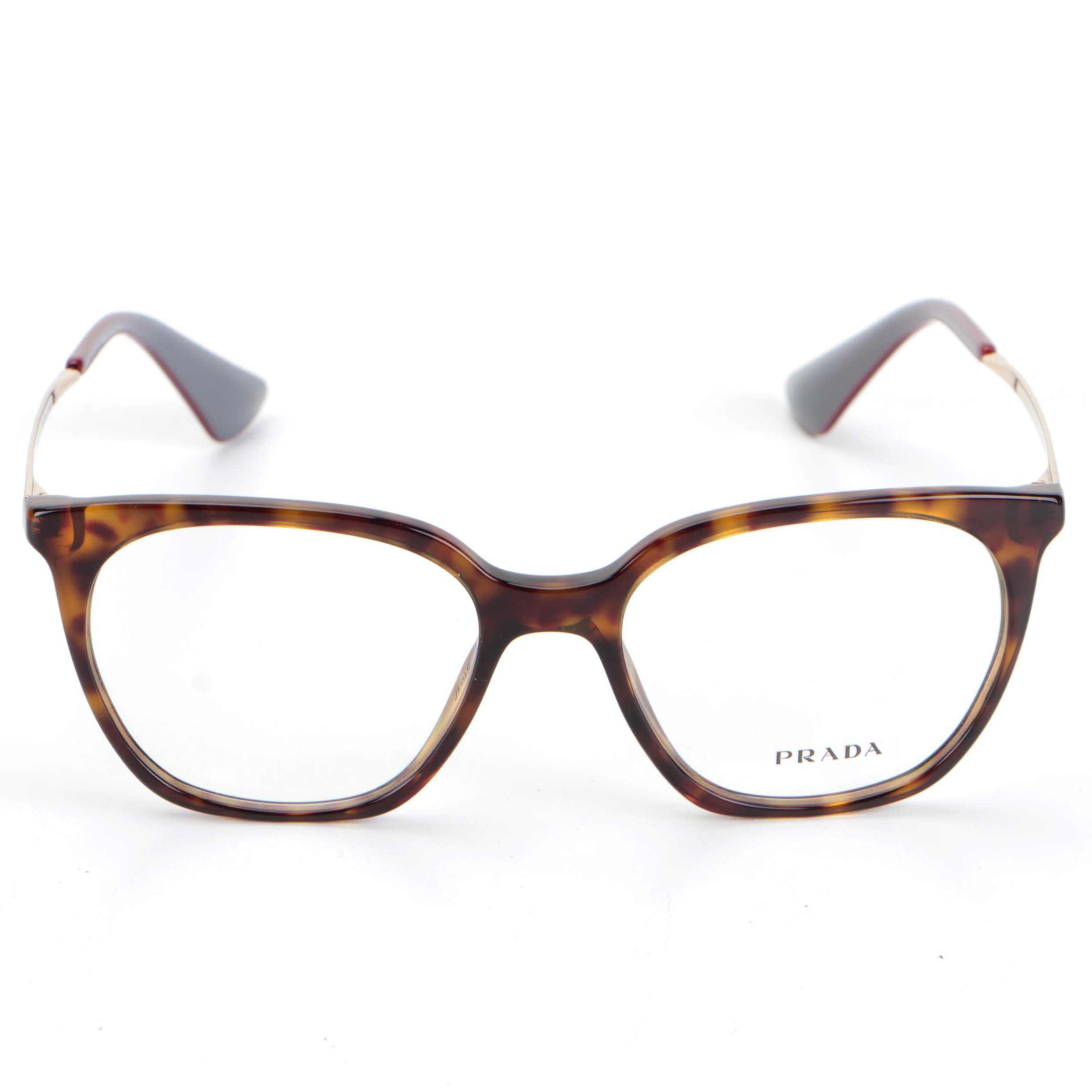Prada VPR11T Havana Optical Frames with Case and Box