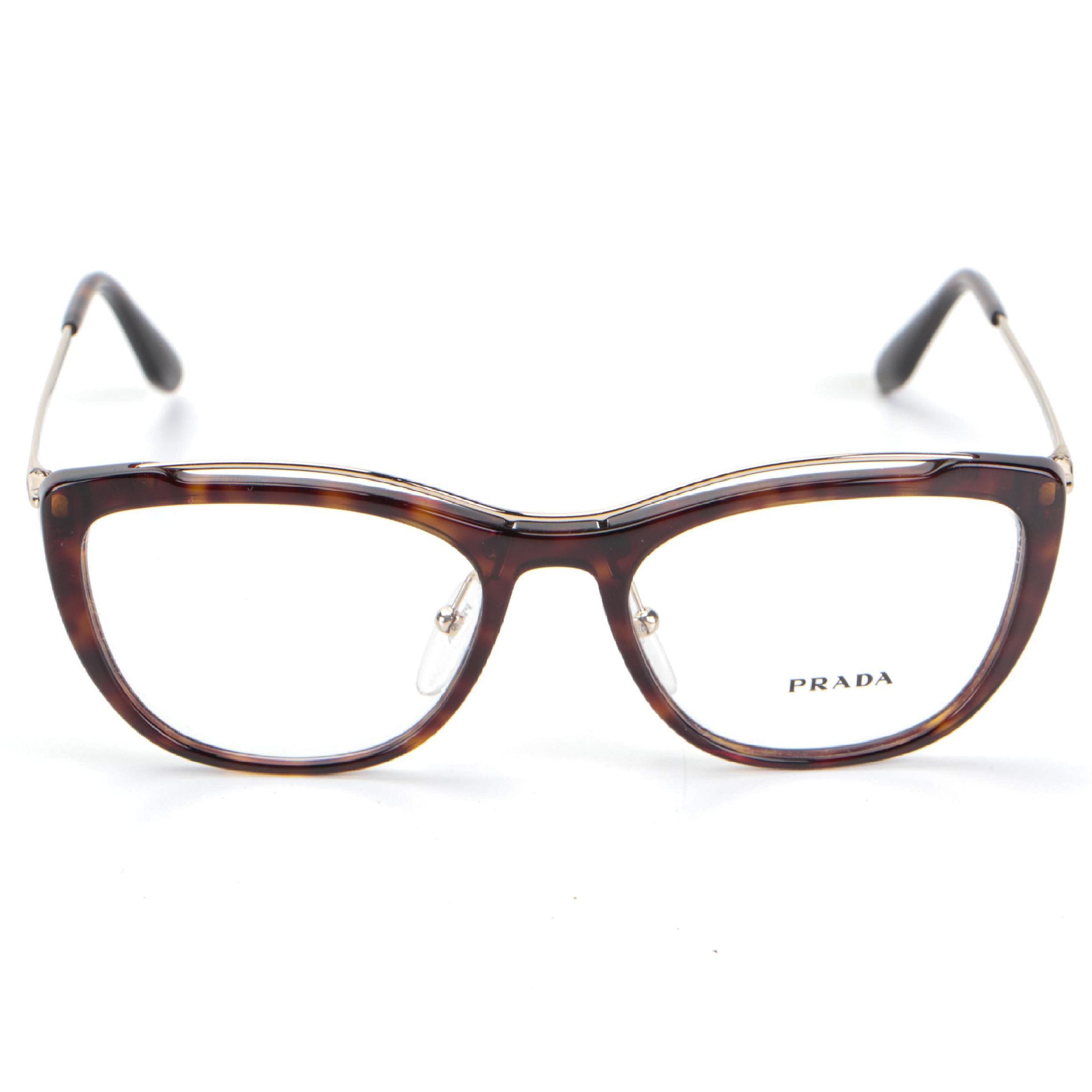 Prada VPR 04V Modified Cat Eye Eyeglasses with Case and Box