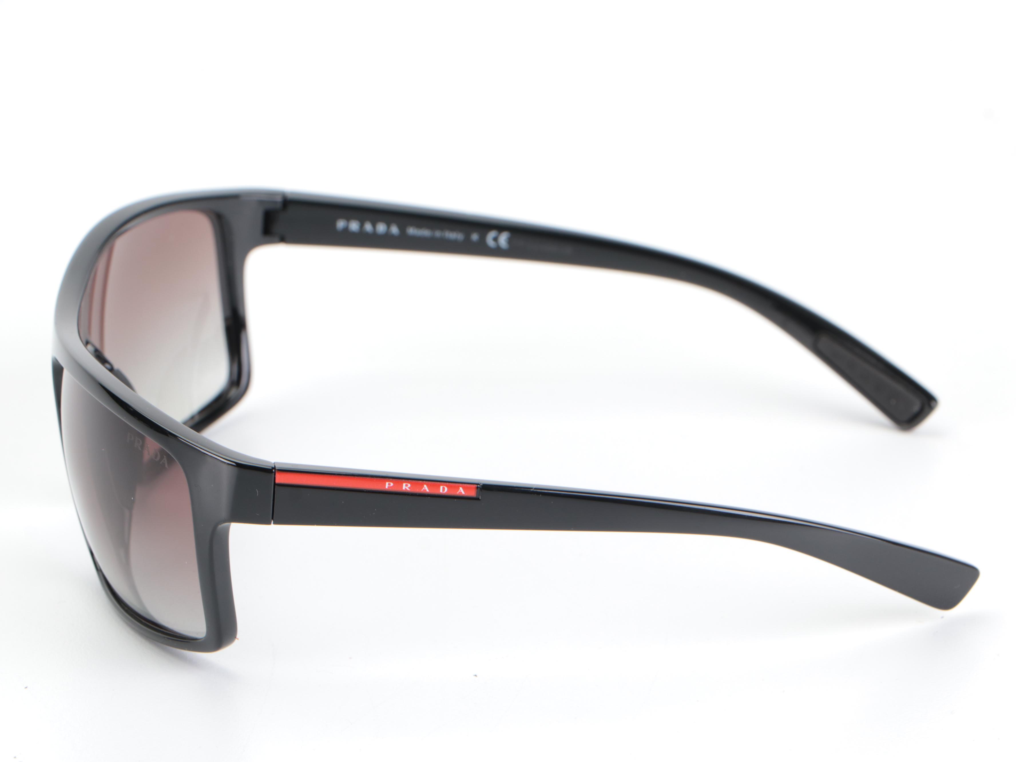 Prada Linea Rossa SPS 11U Browline Sunglasses in Box