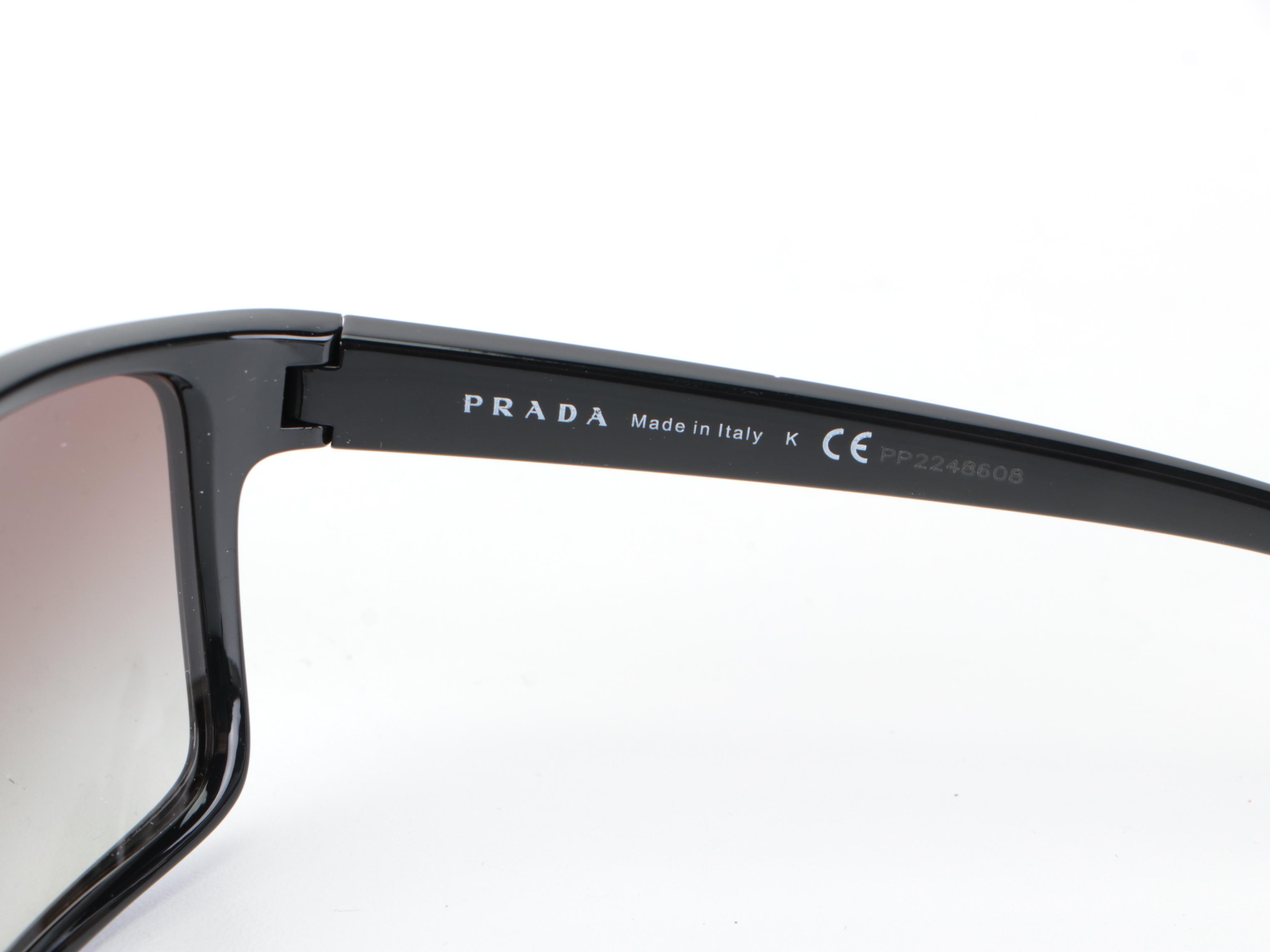 Prada Linea Rossa SPS 11U Browline Sunglasses in Box