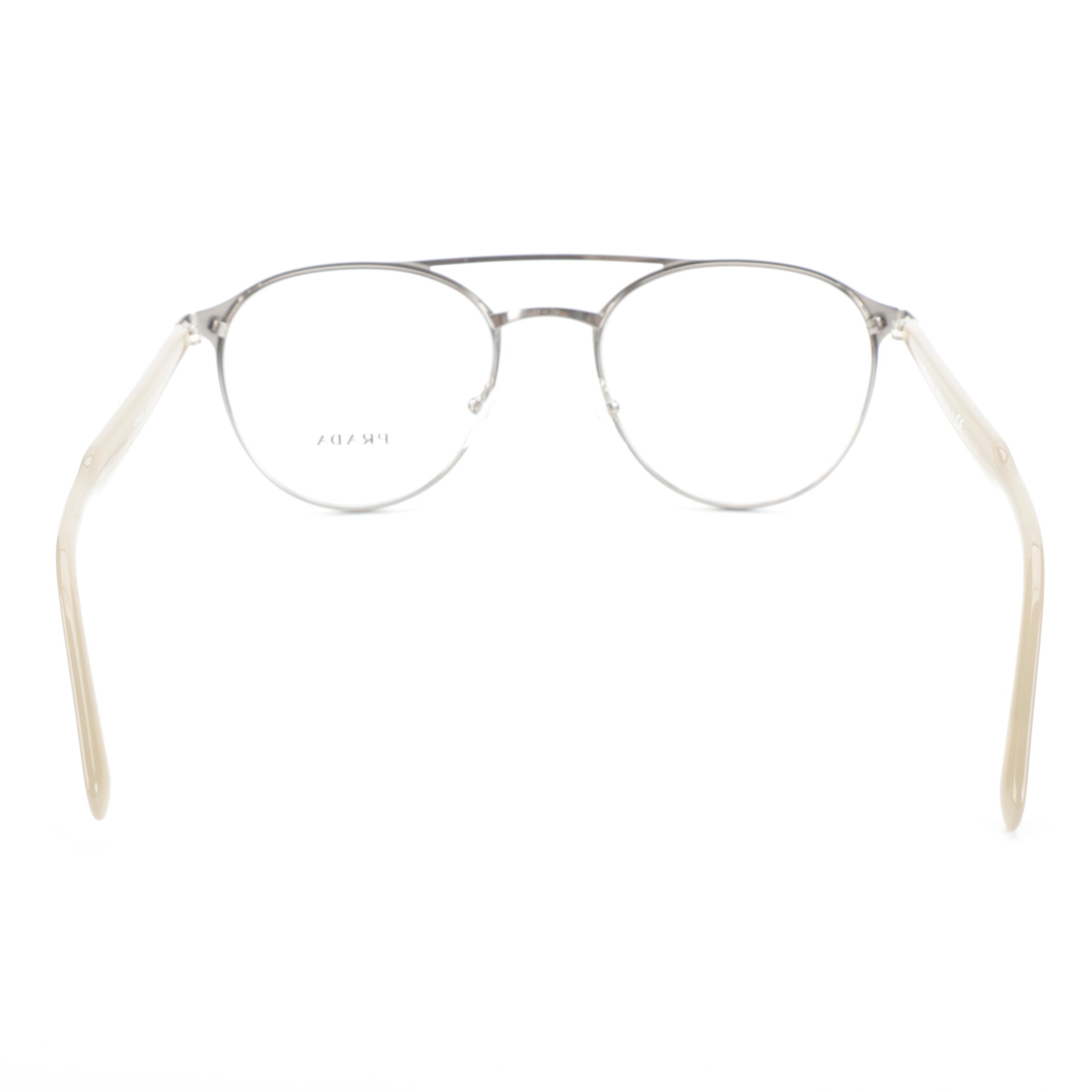 Prada VPR60T Journal Round Wire Frame Eyeglasses with Case