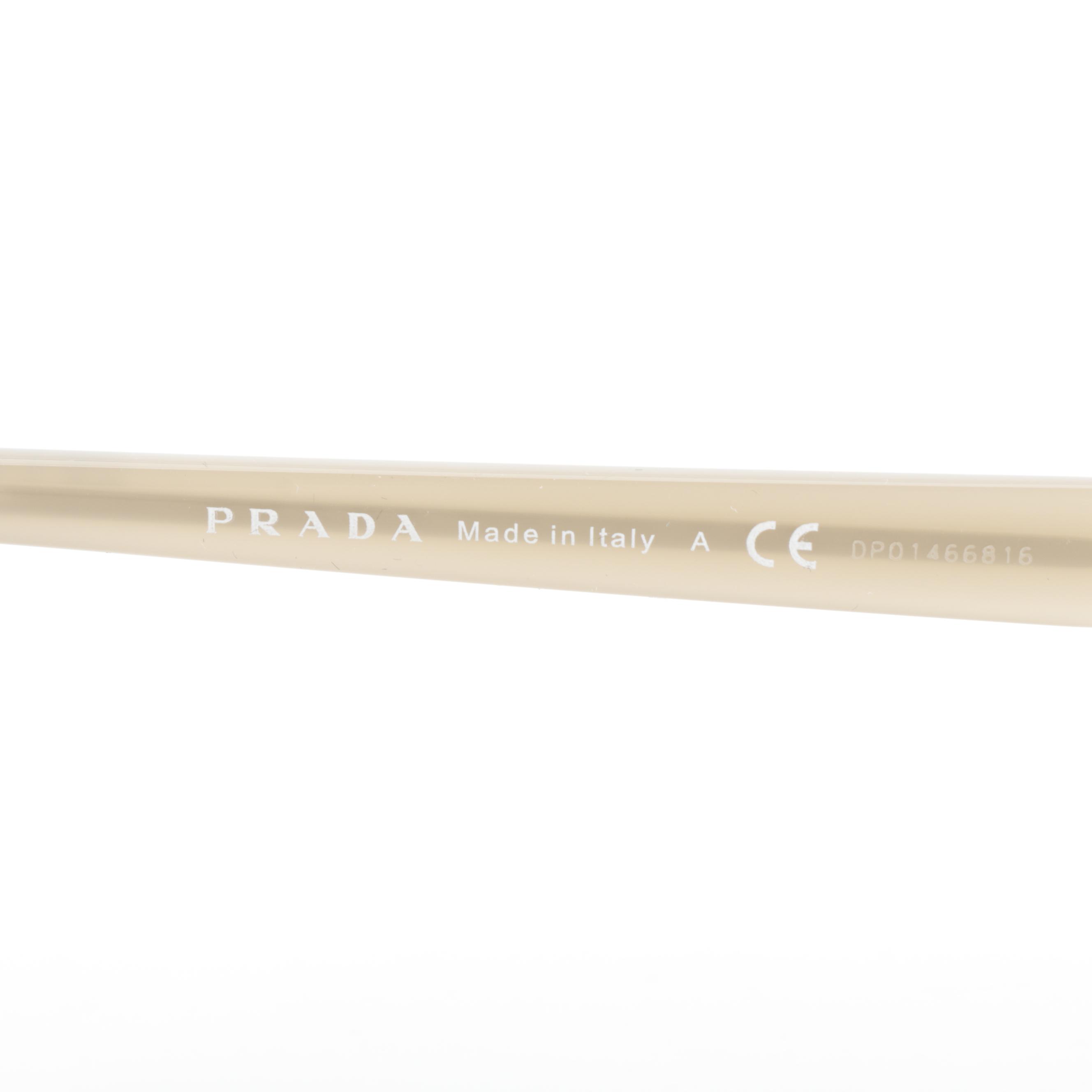 Prada VPR60T Journal Round Wire Frame Eyeglasses with Case