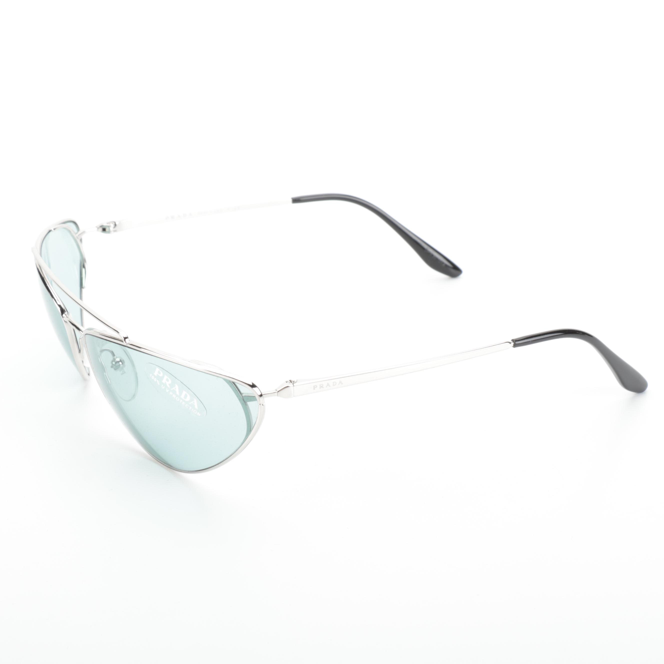 Prada SPR62V Modified Cat Eye Sunglasses with Case