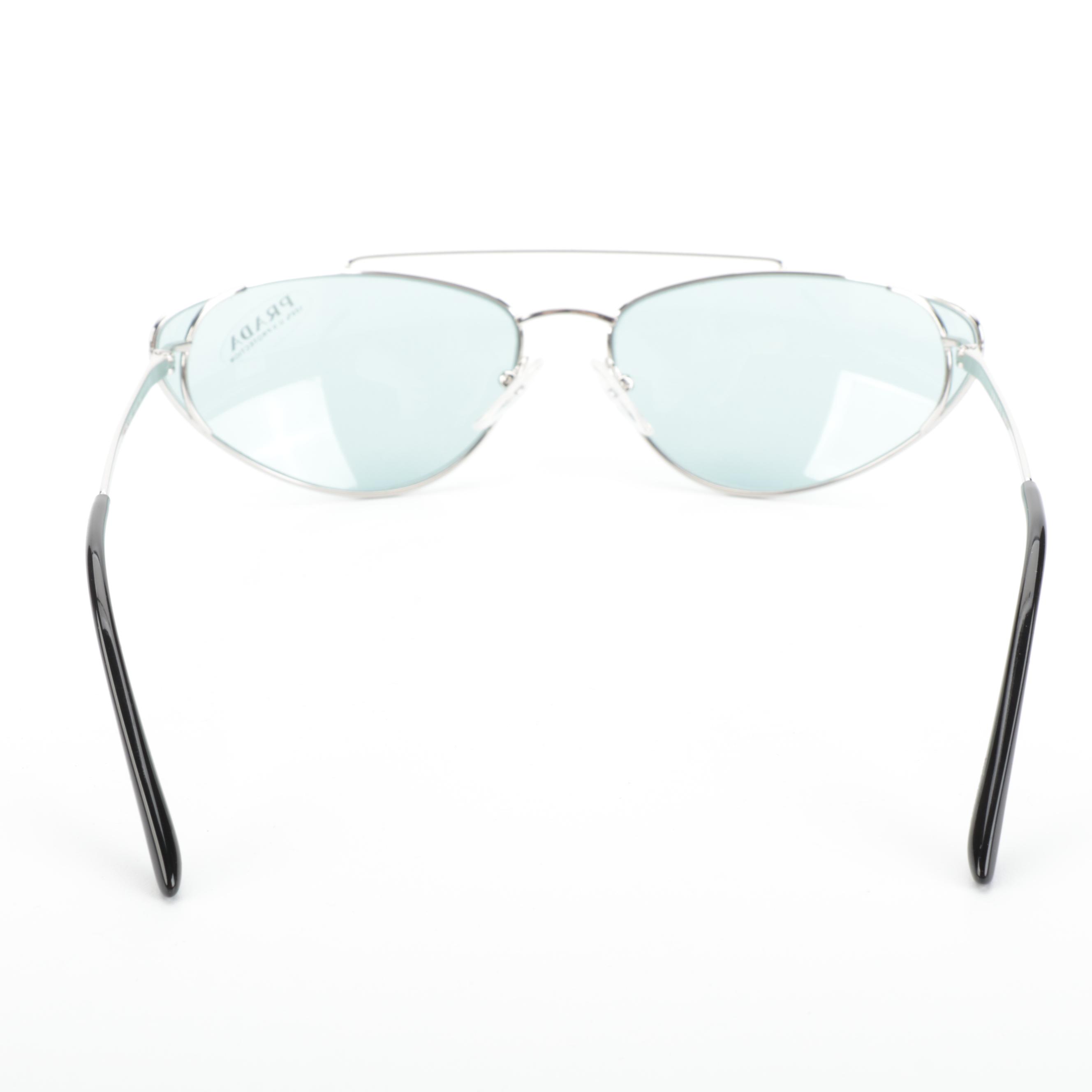 Prada SPR62V Modified Cat Eye Sunglasses with Case