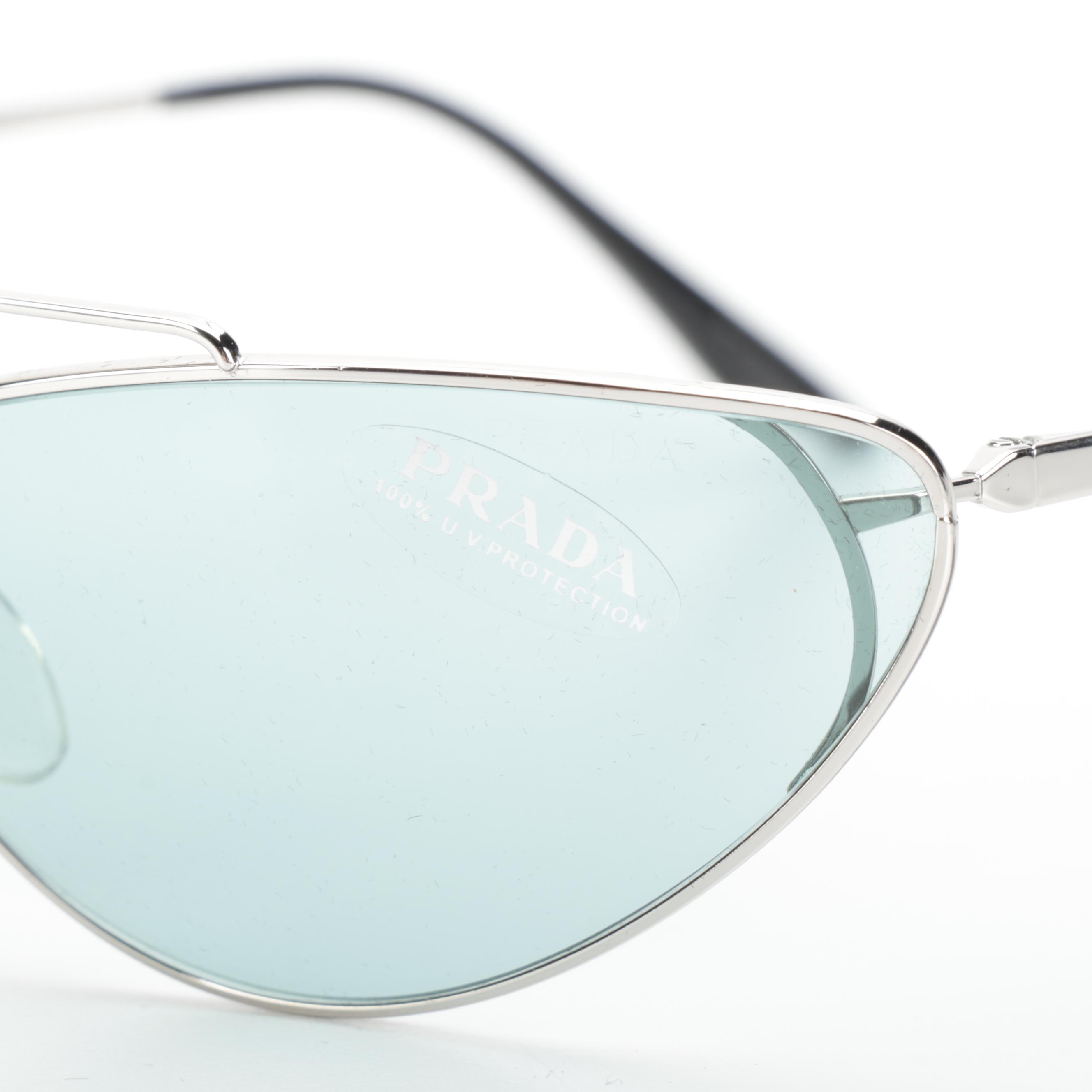 Prada SPR62V Modified Cat Eye Sunglasses with Case