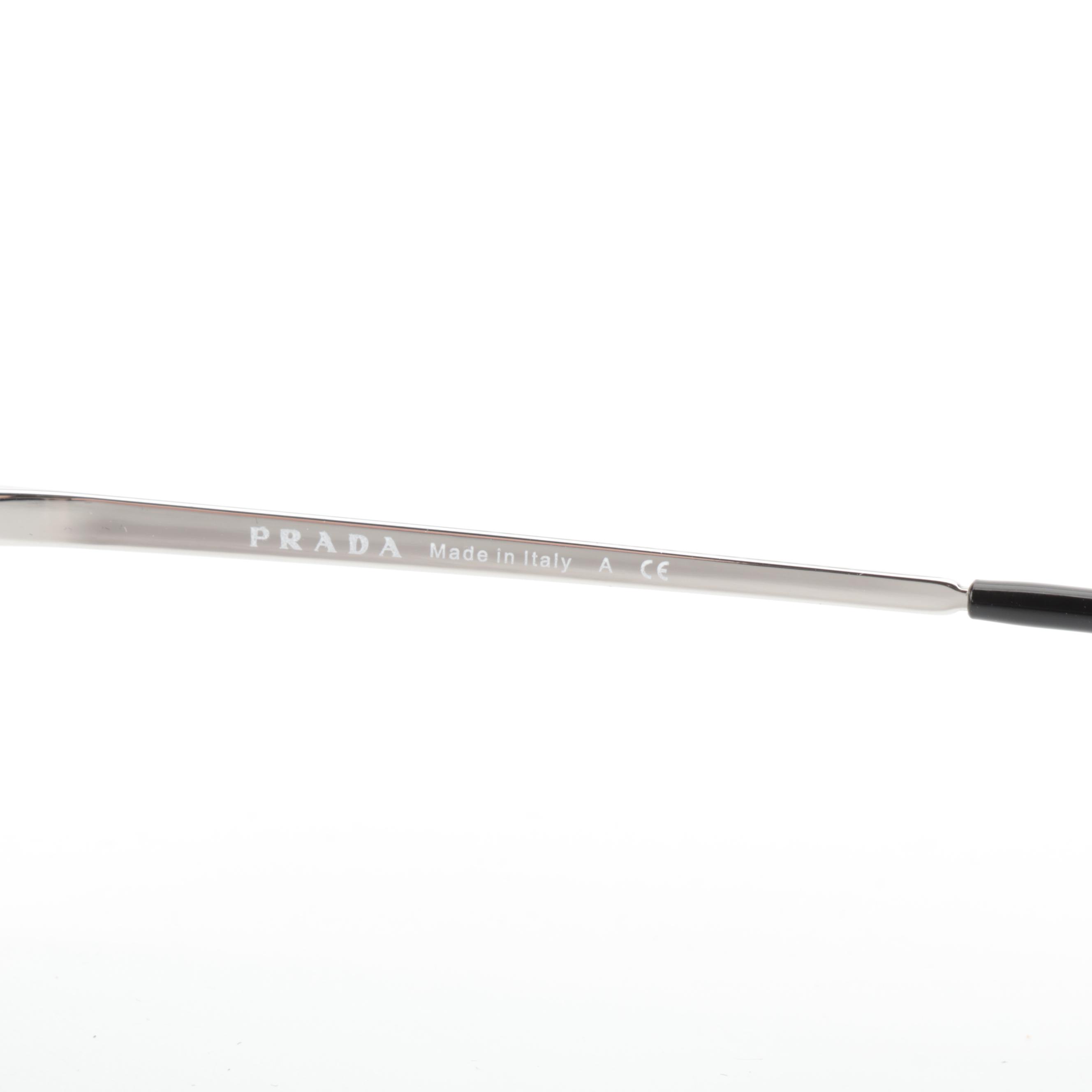 Prada SPR62V Modified Cat Eye Sunglasses with Case