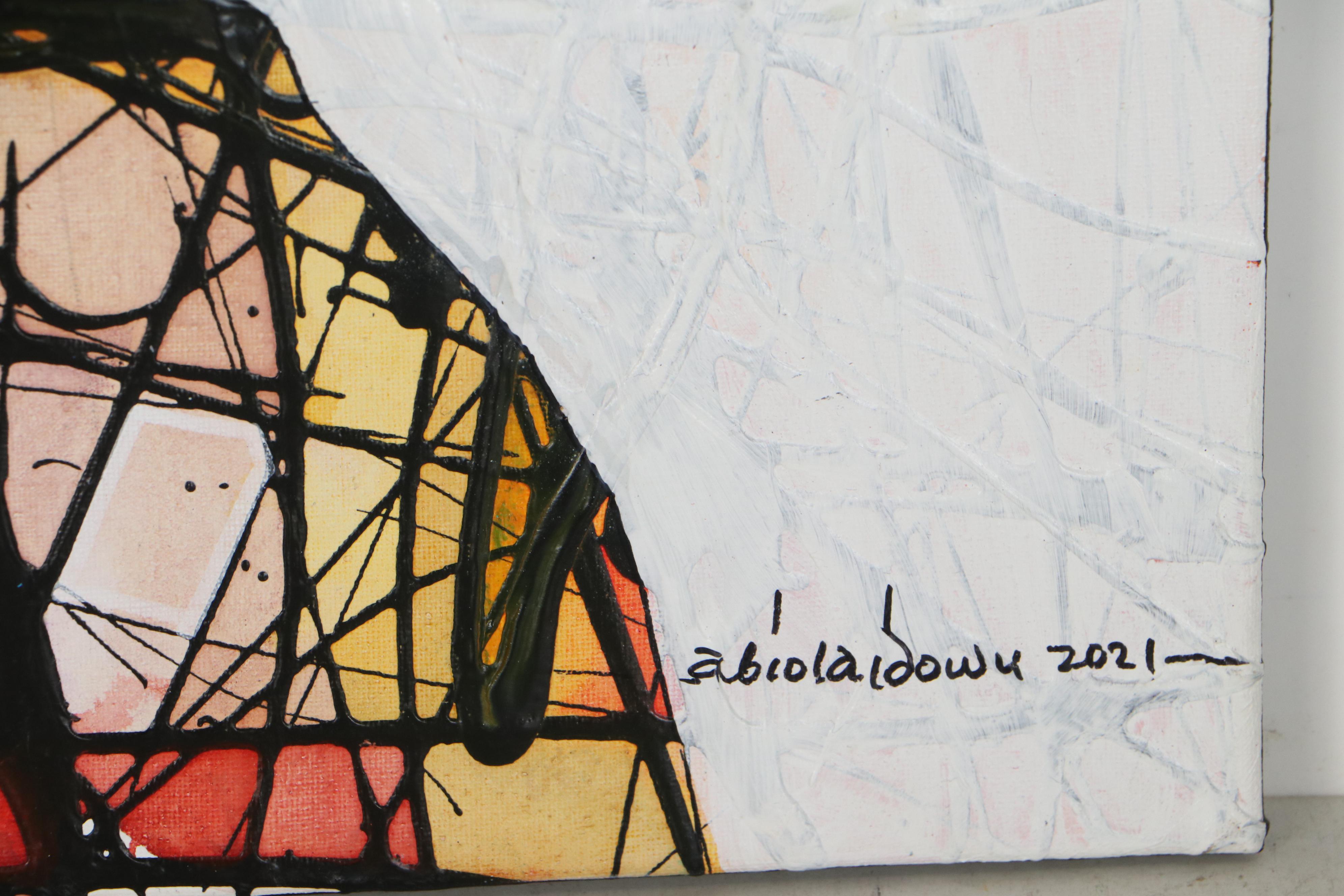 Abiola Idowu Mixed Media Painting "Manifestation of Glory"