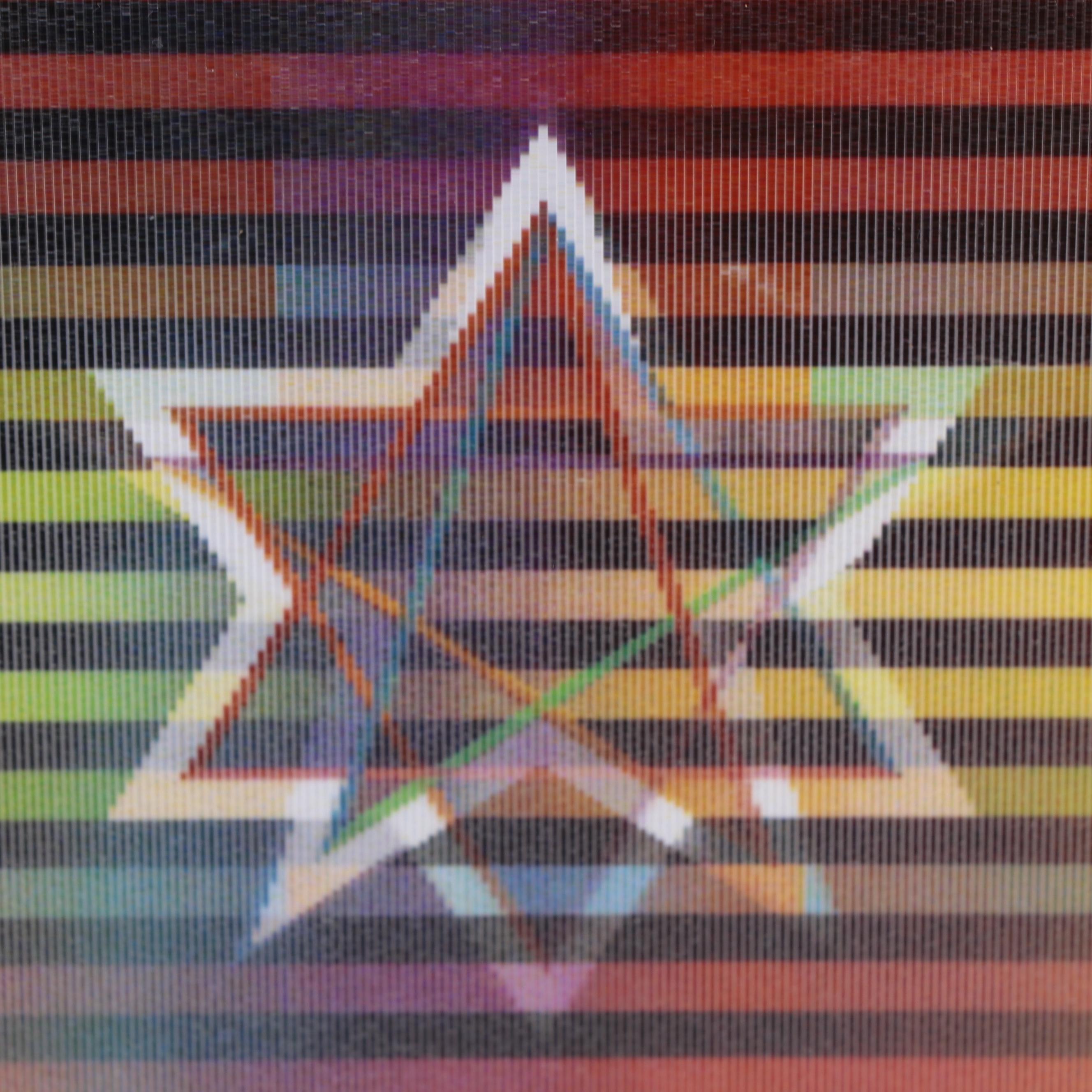 Yaacov Agam Op Art Agamograph "Star of David"