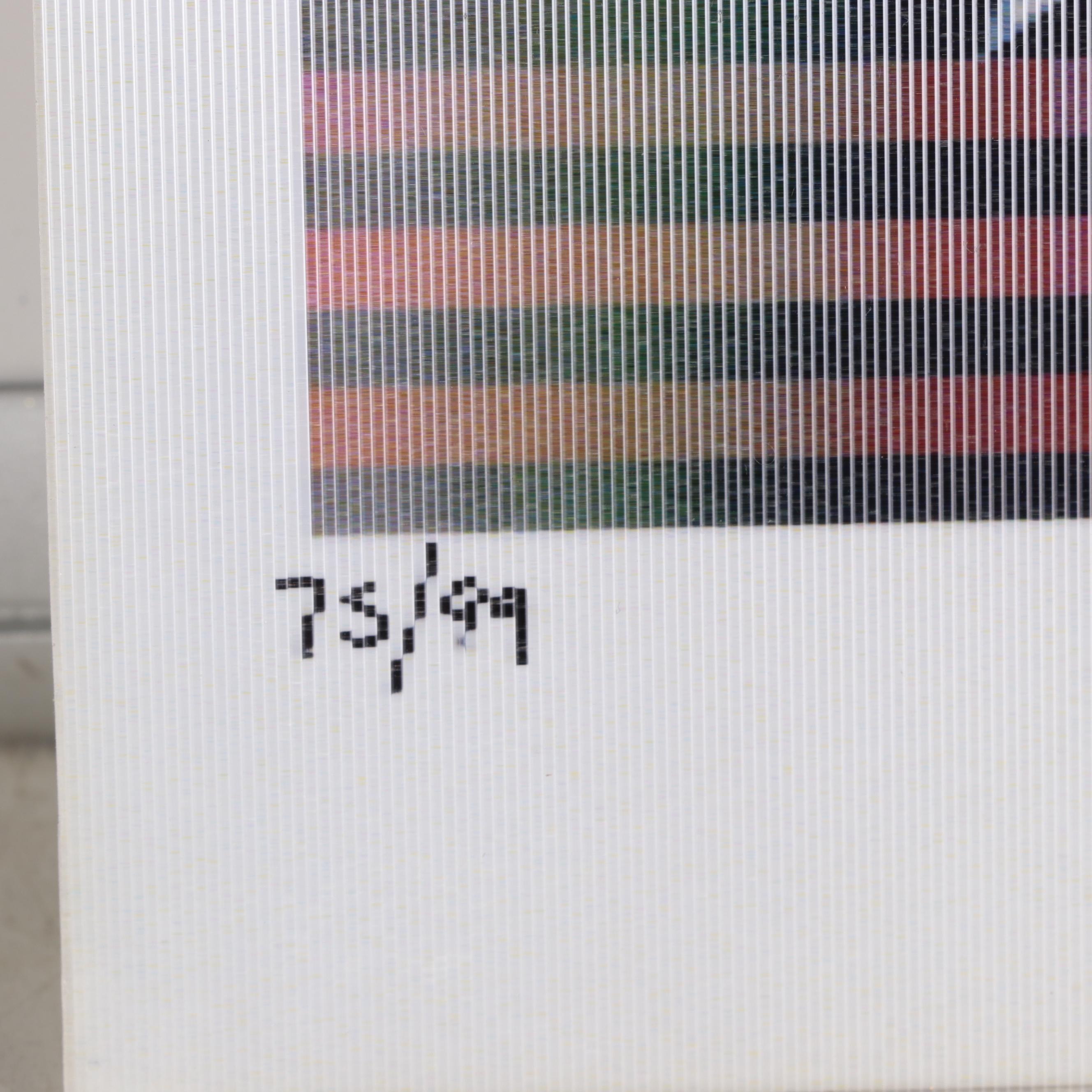 Yaacov Agam Op Art Agamograph "Star of David"