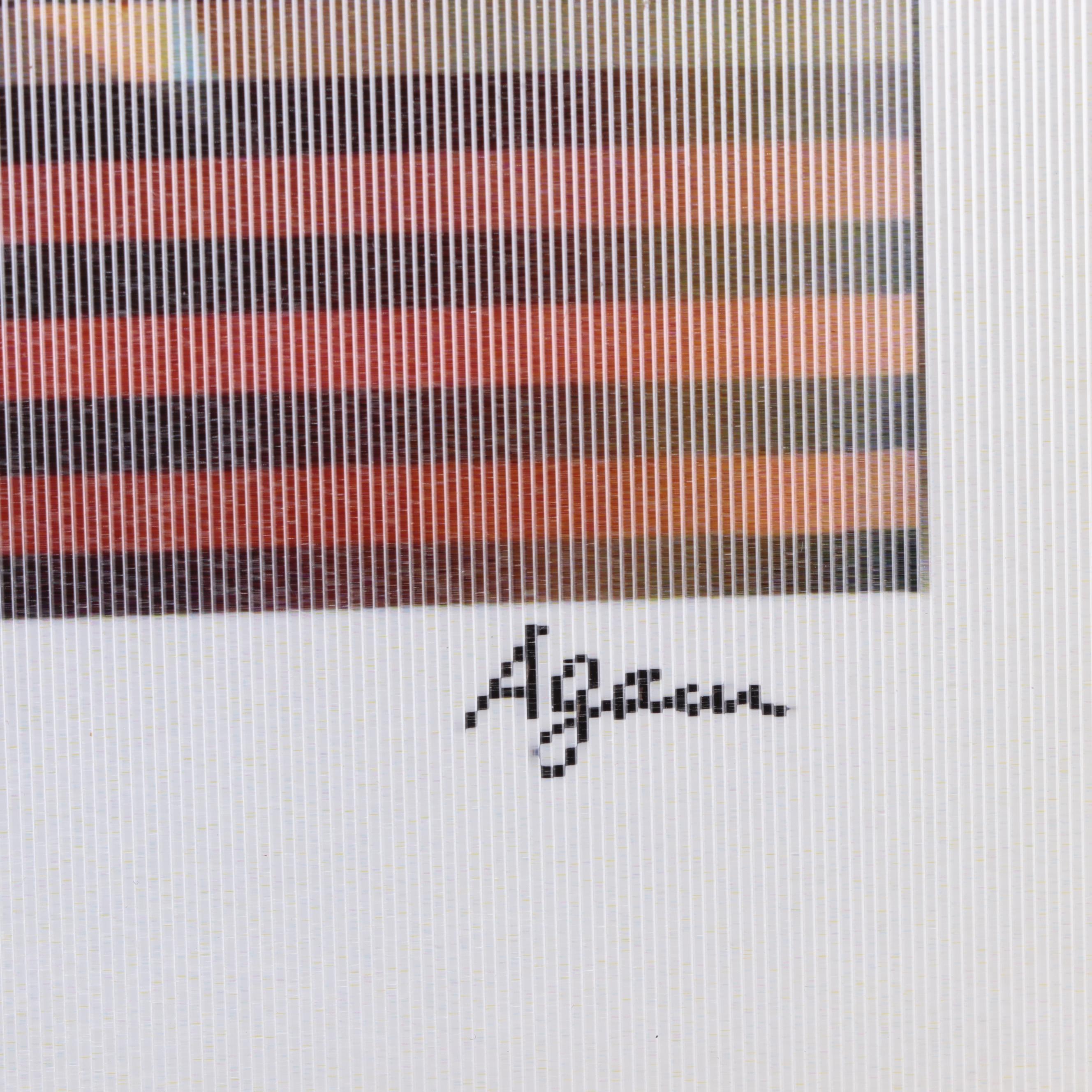 Yaacov Agam Op Art Agamograph "Star of David"