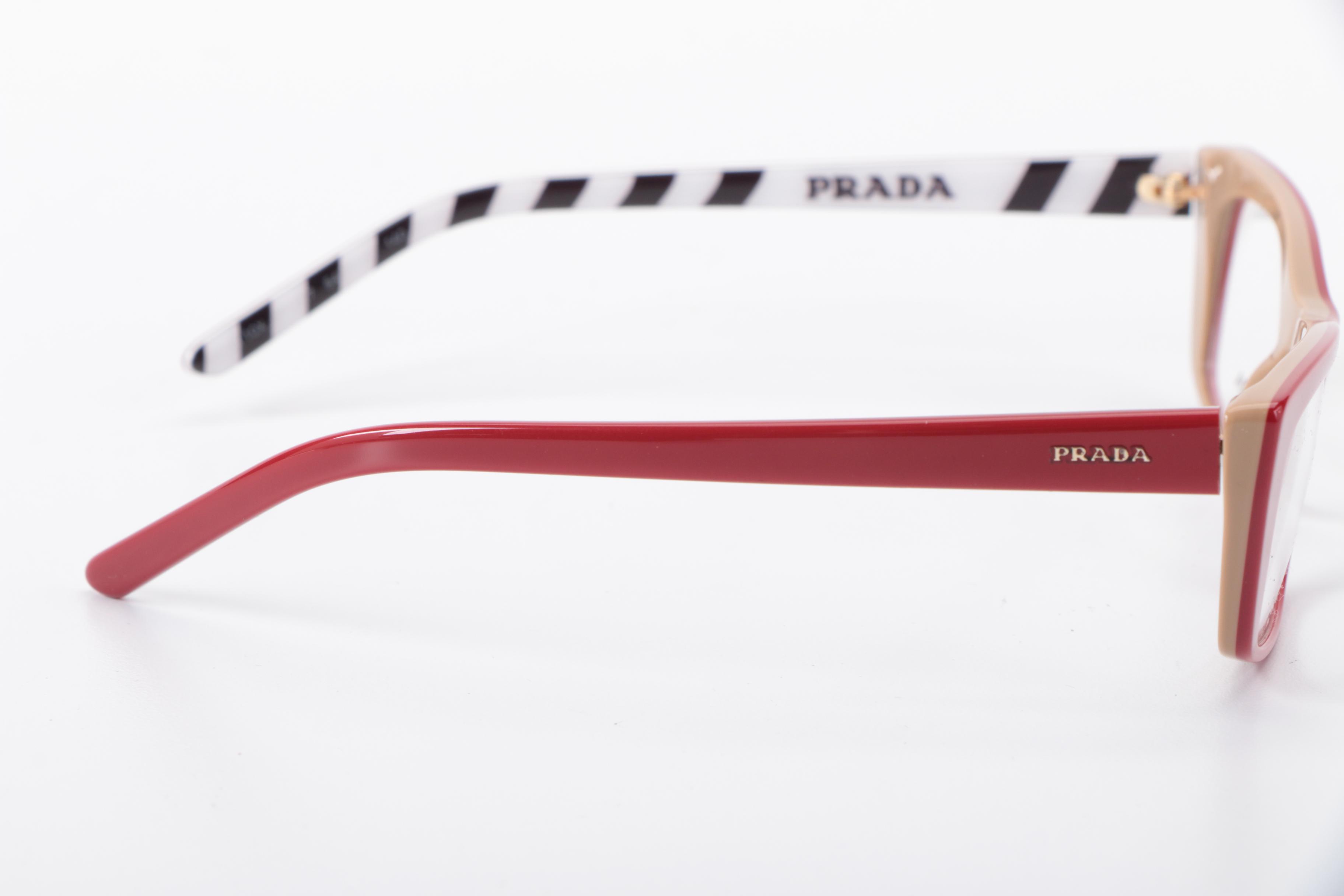 Prada VPR 10X Rectangular Eyeglasses in Box with Case