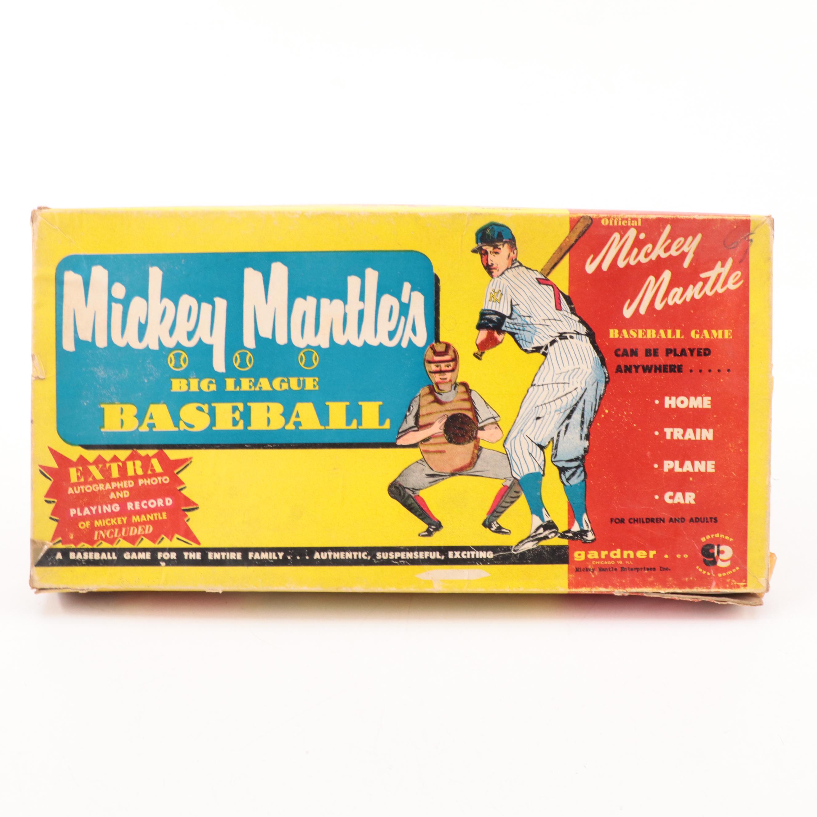 Mickey Mantle "Big League Baseball" and "Computer Sports Games," 1960s