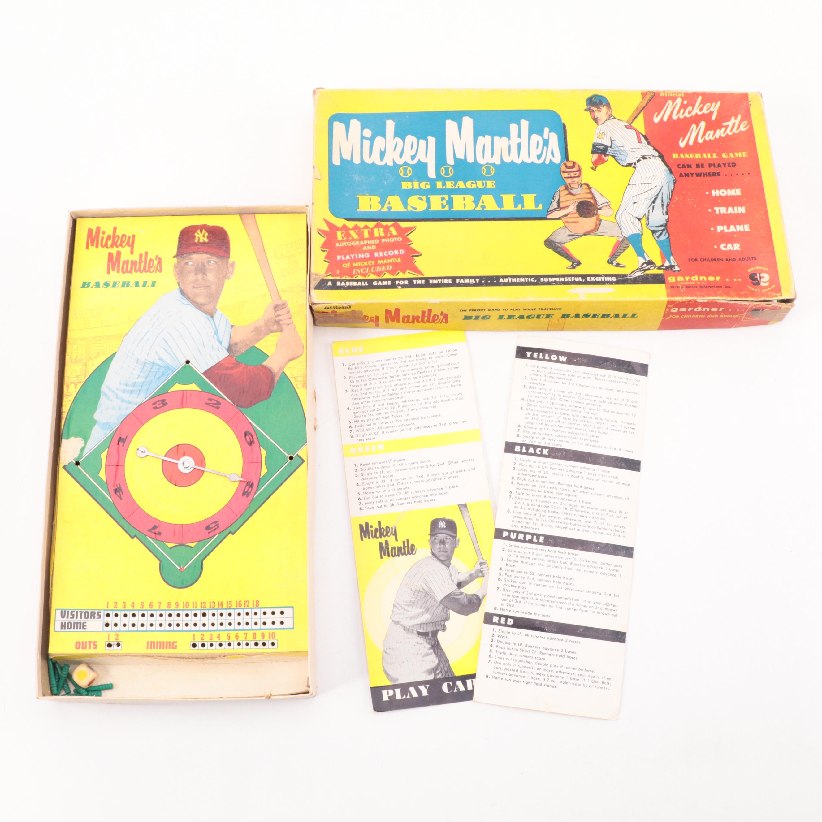 Mickey Mantle "Big League Baseball" and "Computer Sports Games," 1960s