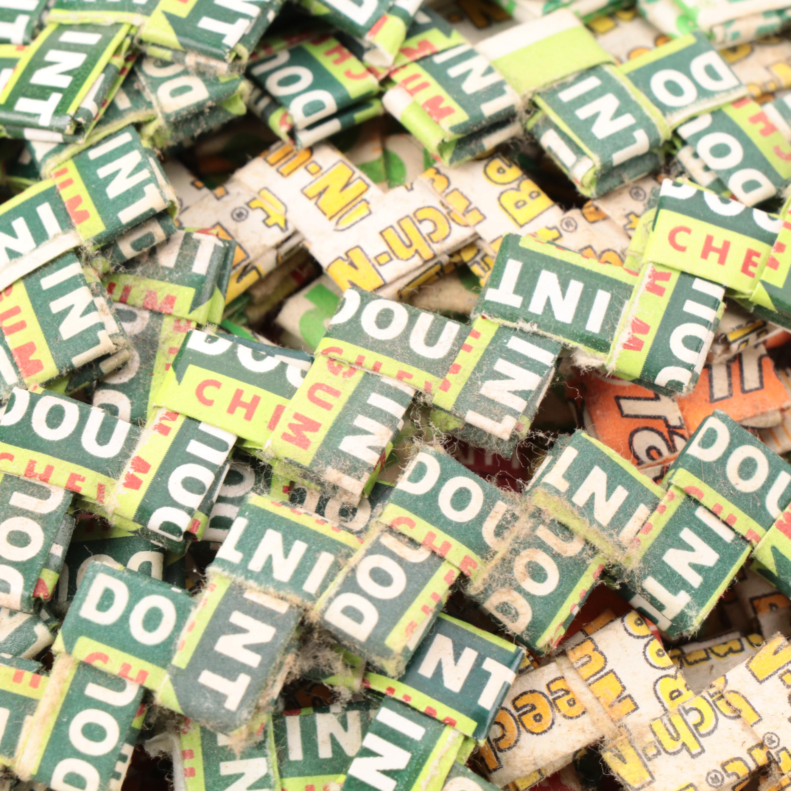 Folk Art Chewing Gum Wrapper Chain, Mid-Late 20th Century