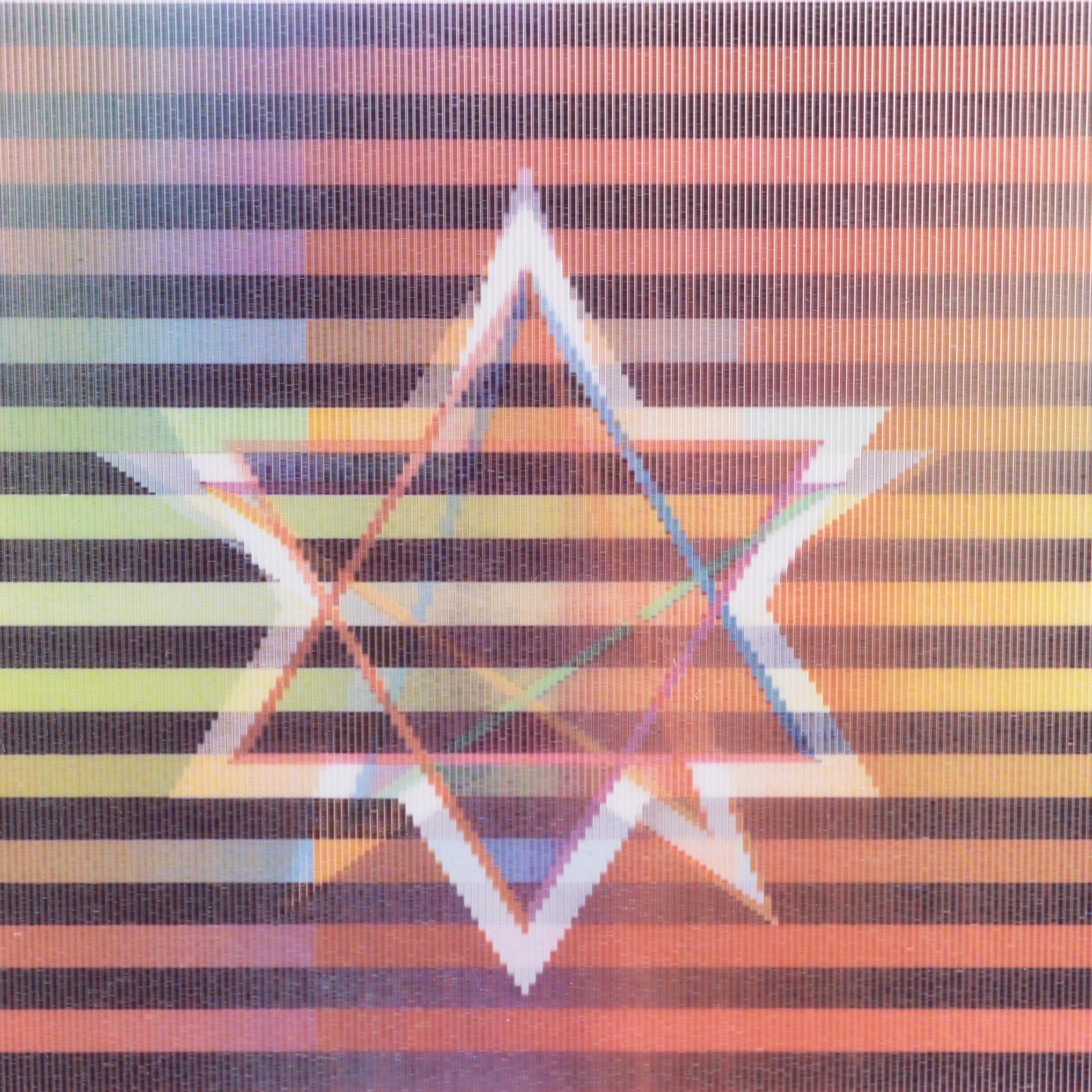Yaacov Agam Op Art Agamograph "Star of David"