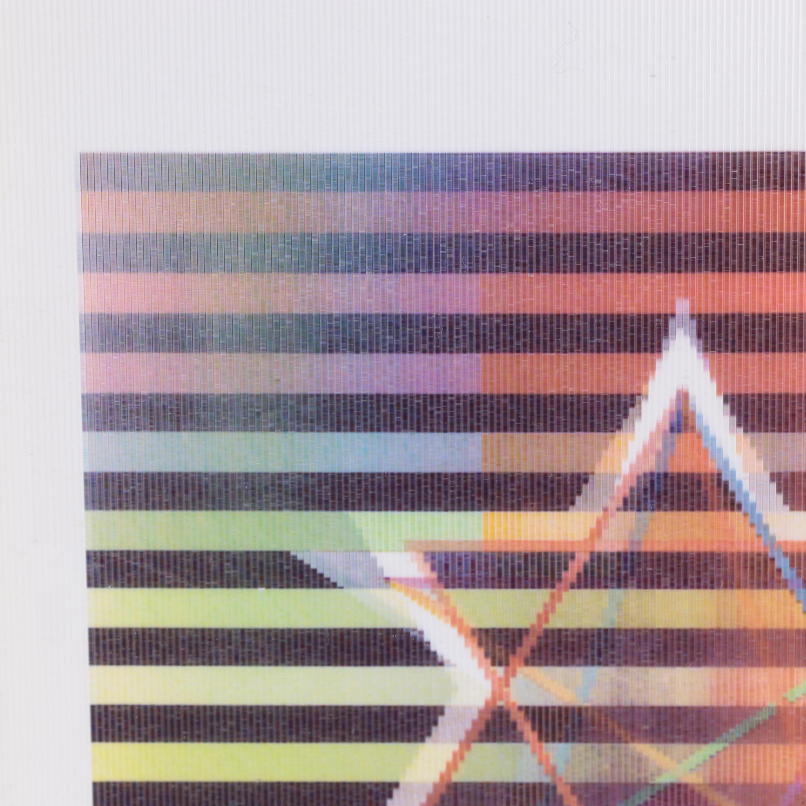 Yaacov Agam Op Art Agamograph "Star of David"