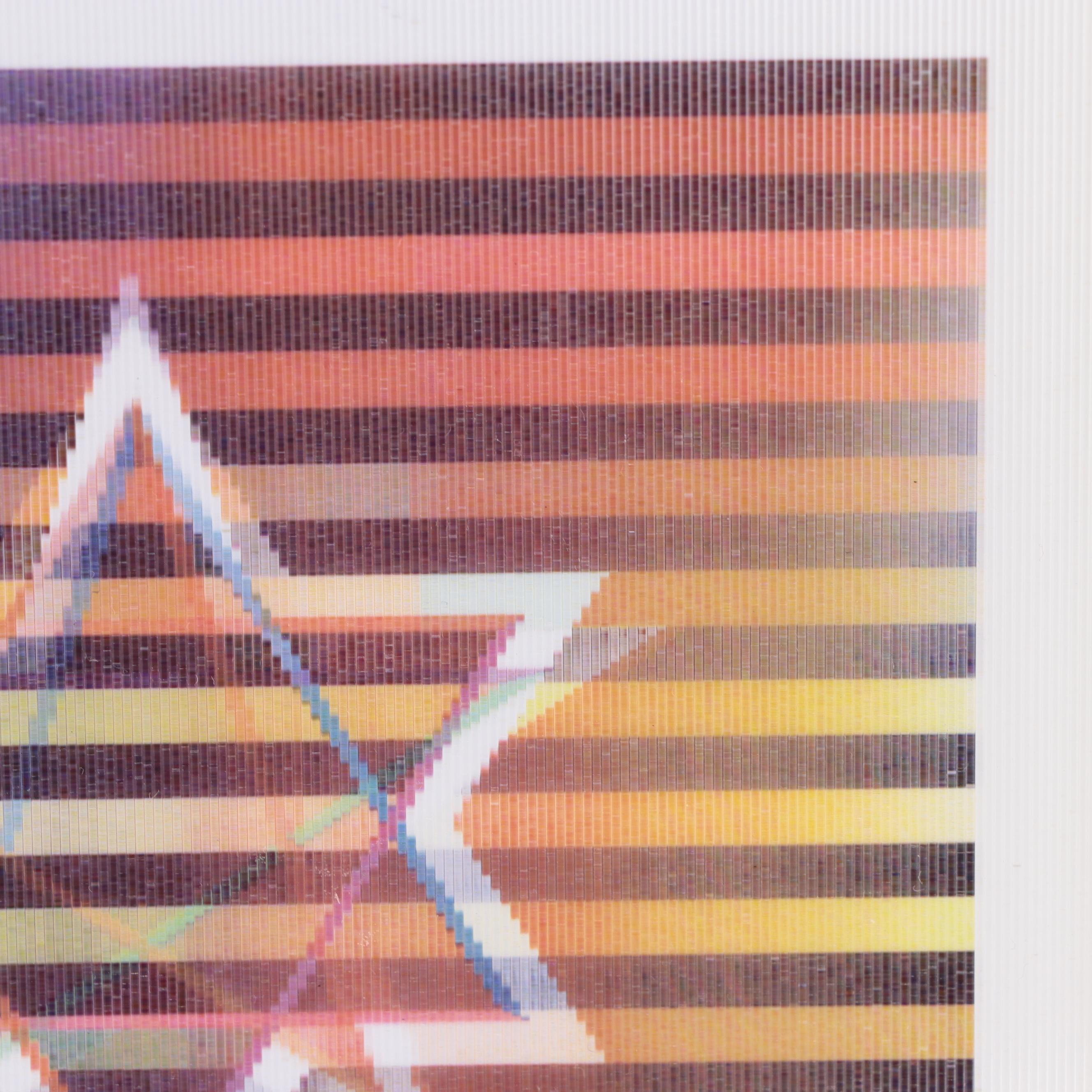 Yaacov Agam Op Art Agamograph "Star of David"