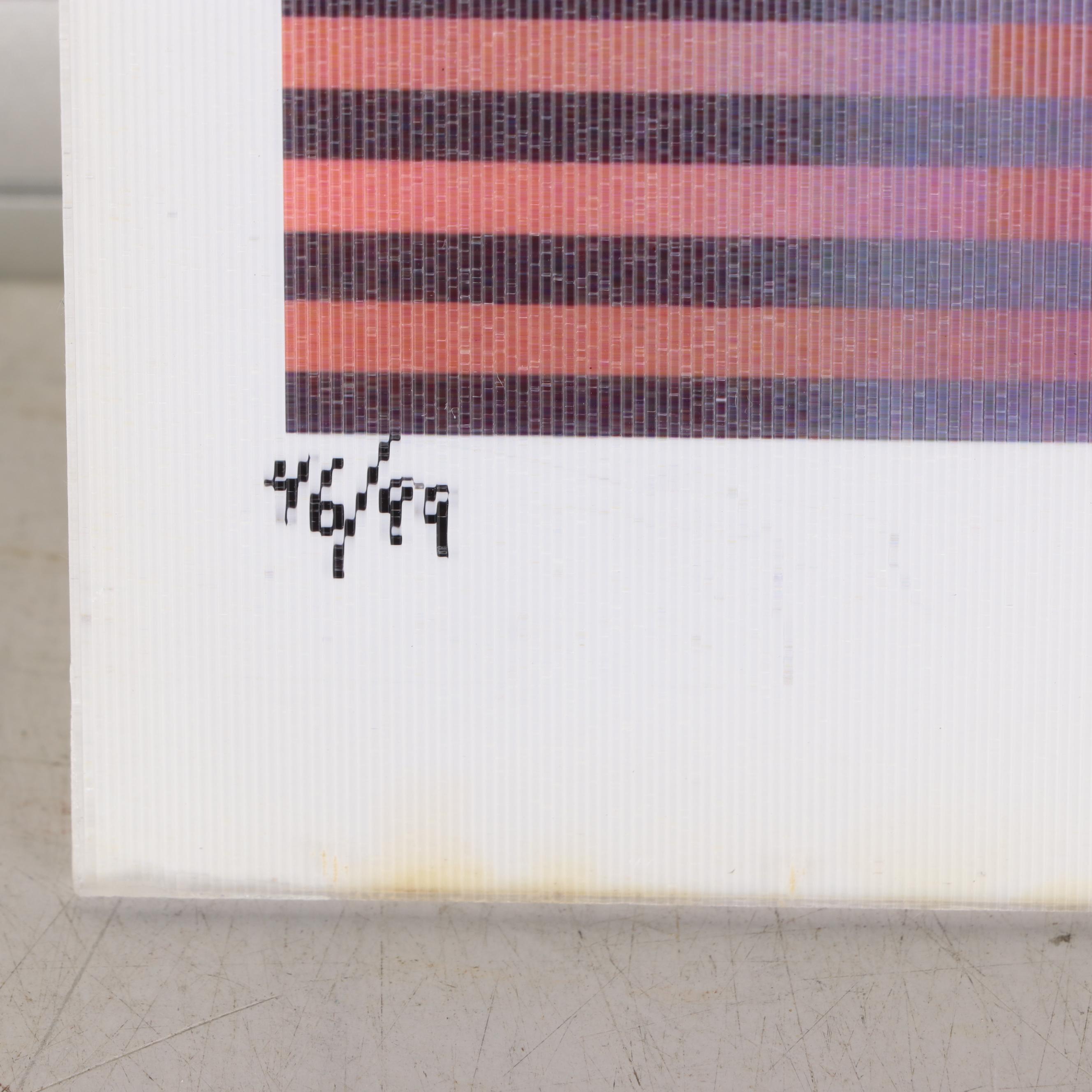 Yaacov Agam Op Art Agamograph "Star of David"