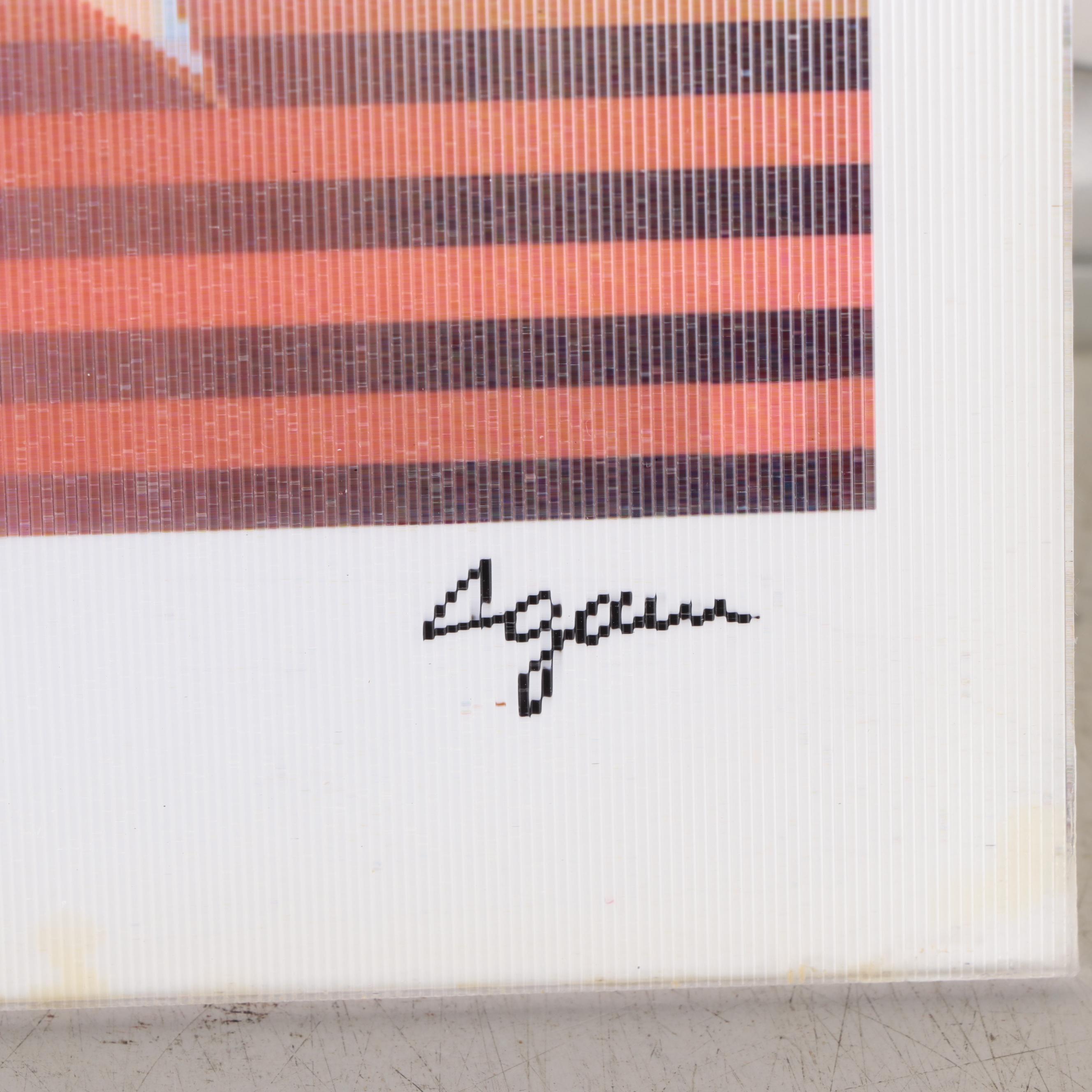 Yaacov Agam Op Art Agamograph "Star of David"