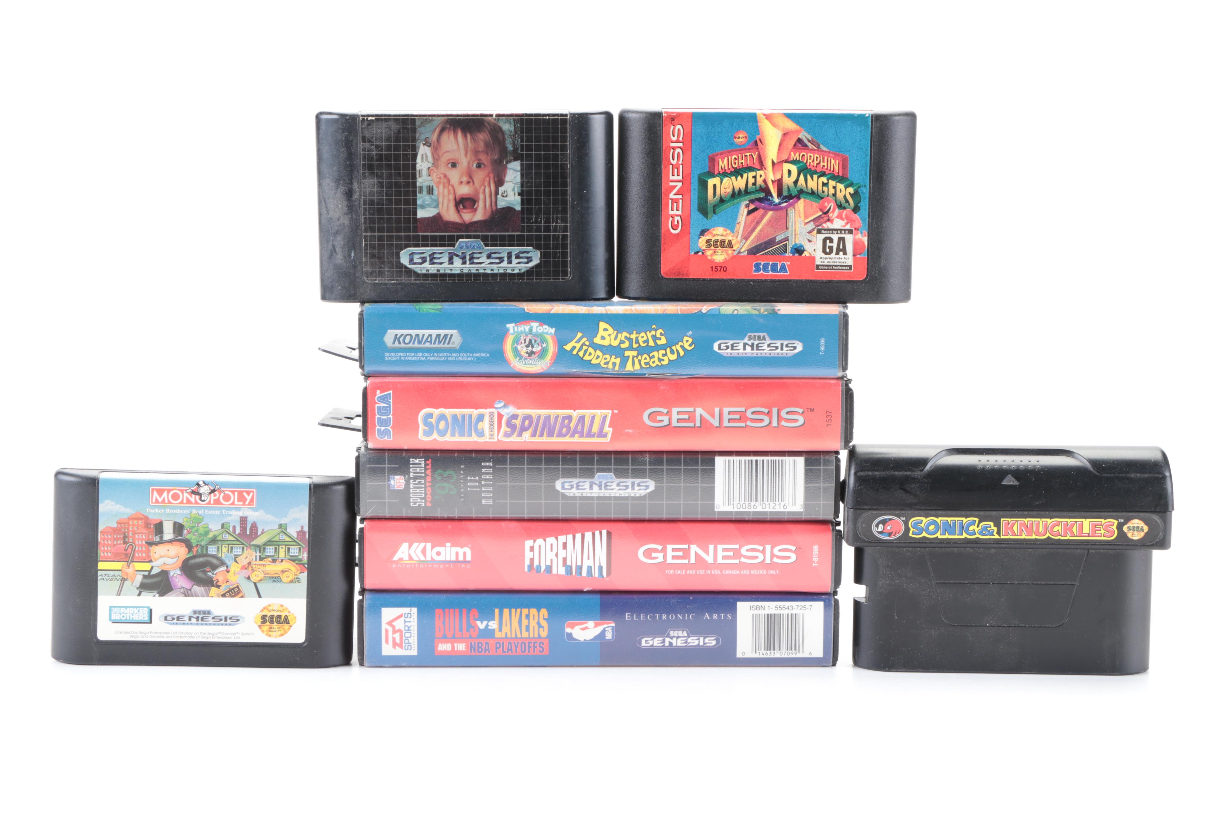 Sega Genesis 16-Bit System with Nine Games