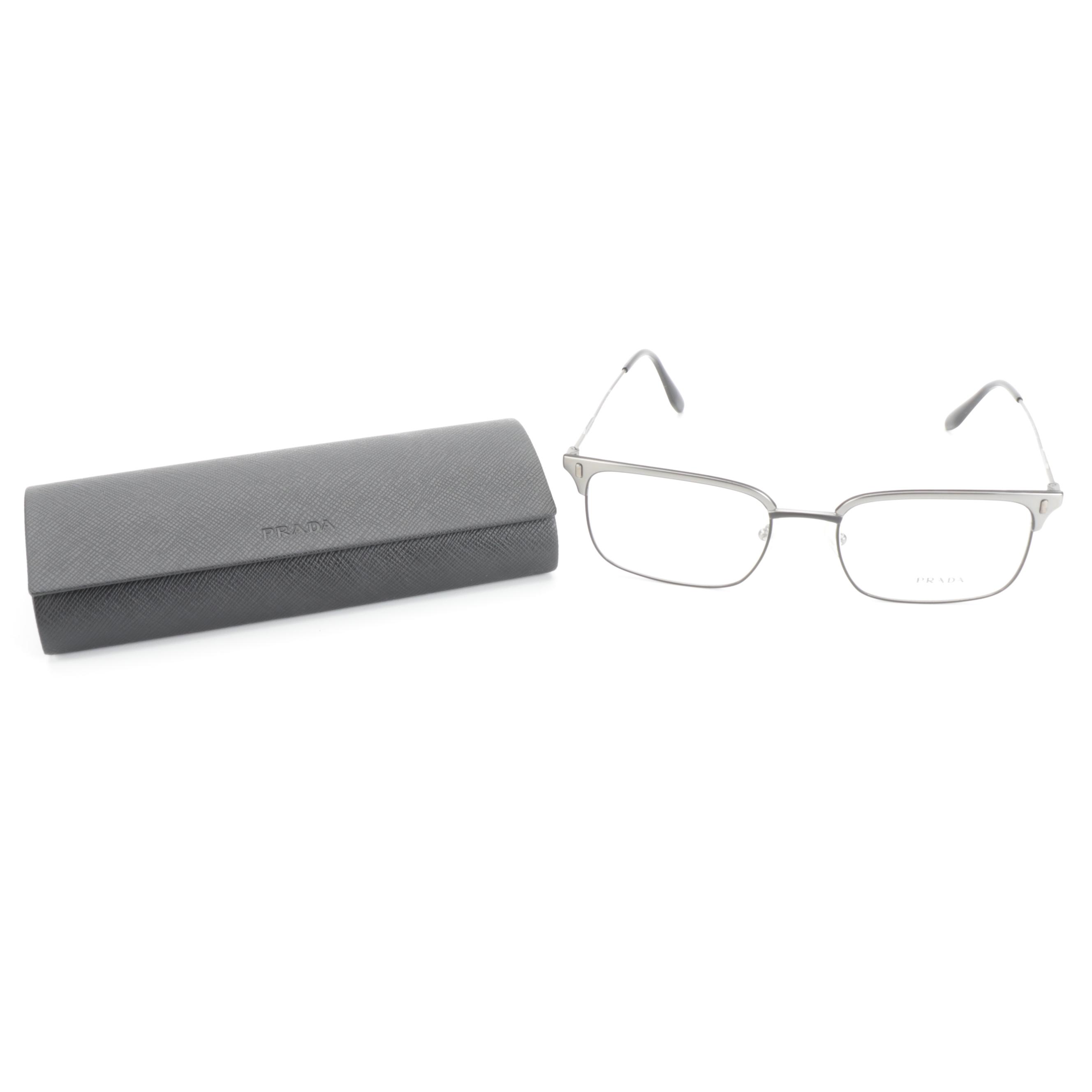 Prada Journal Browline Eyeglasses with Case