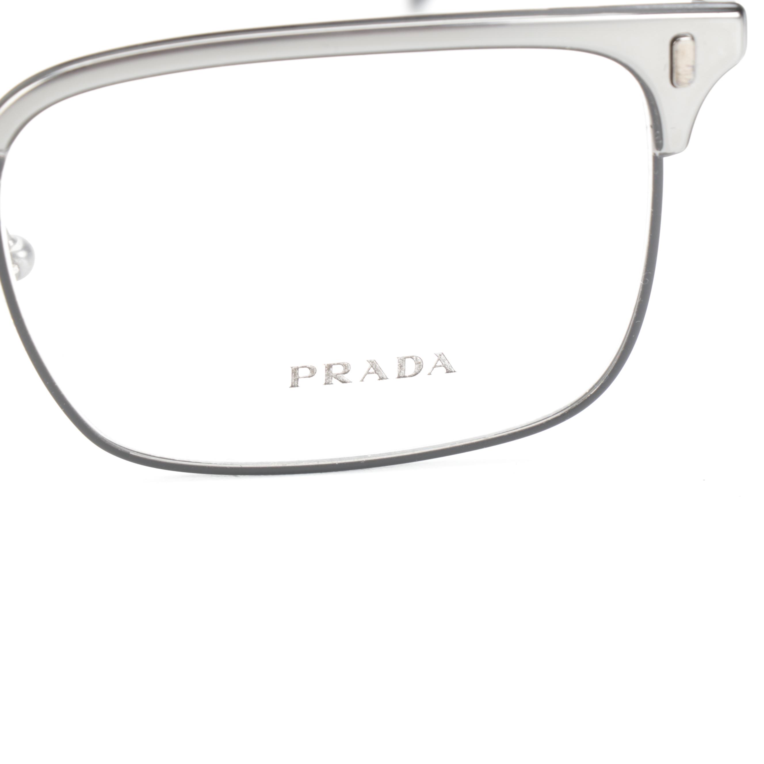 Prada Journal Browline Eyeglasses with Case
