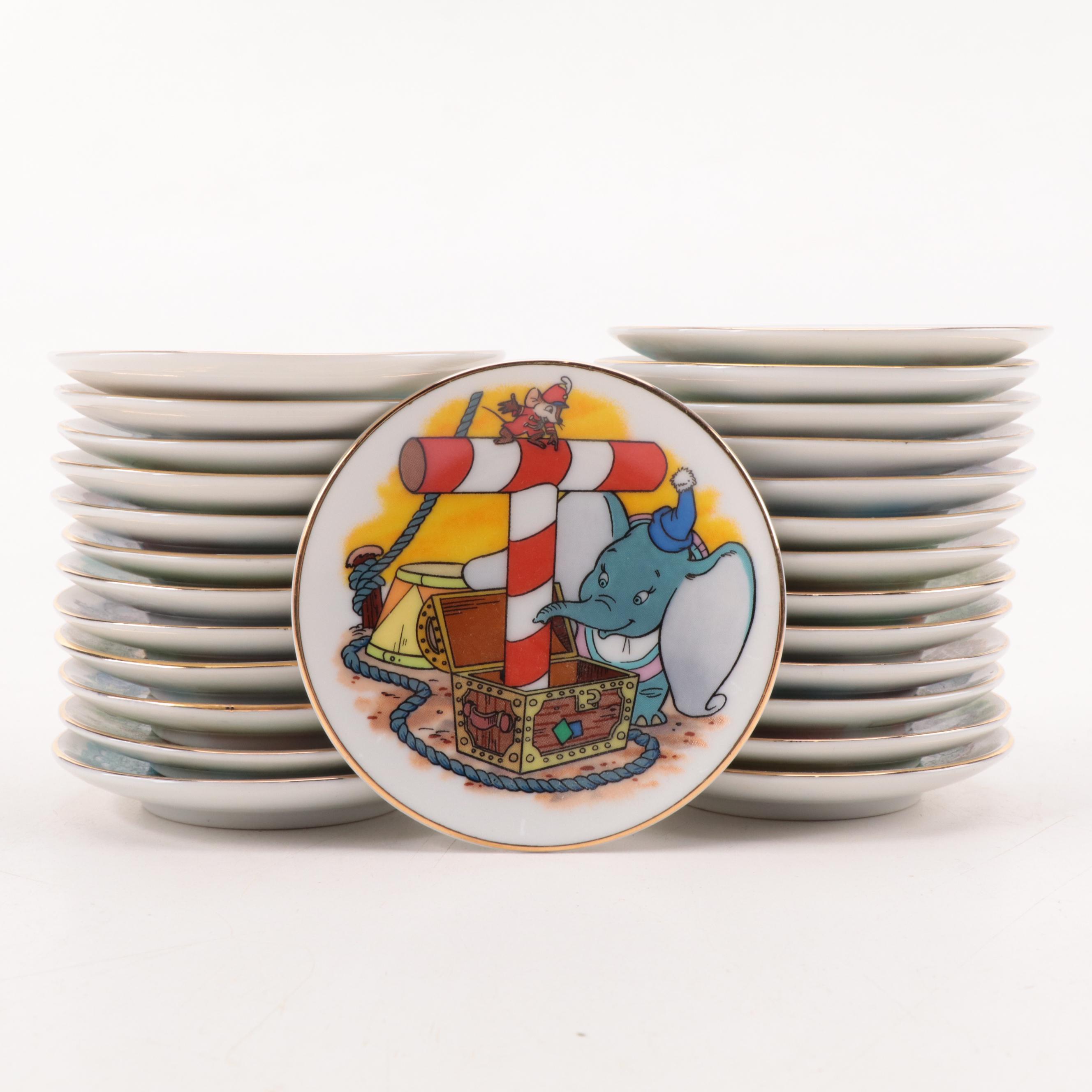 "Dumbo" Elephant Money Bank with Snow White Dwarf Figurines