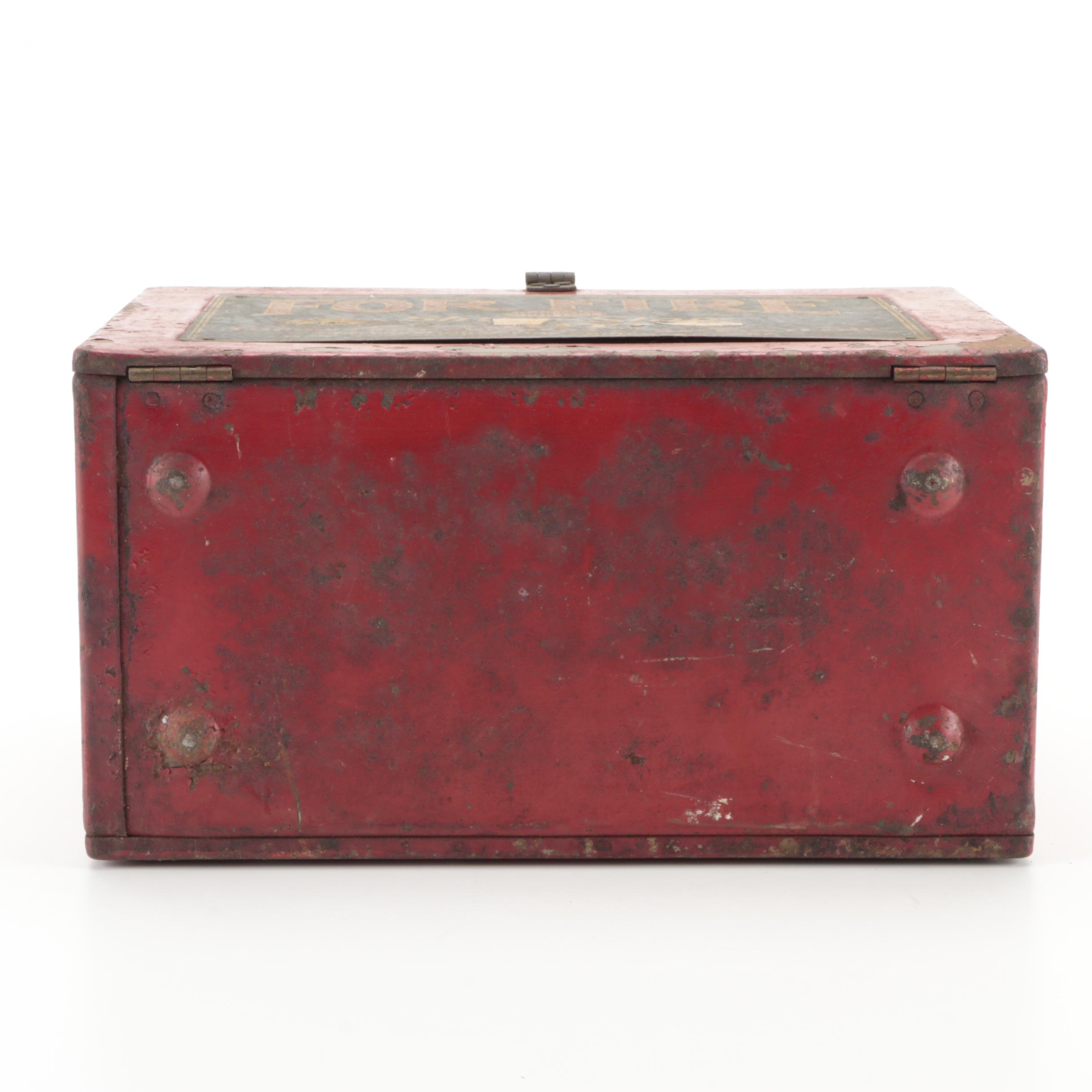 Shur-Stop Glass Fire Extinguisher Grenades in Metal Case, Mid-20th C