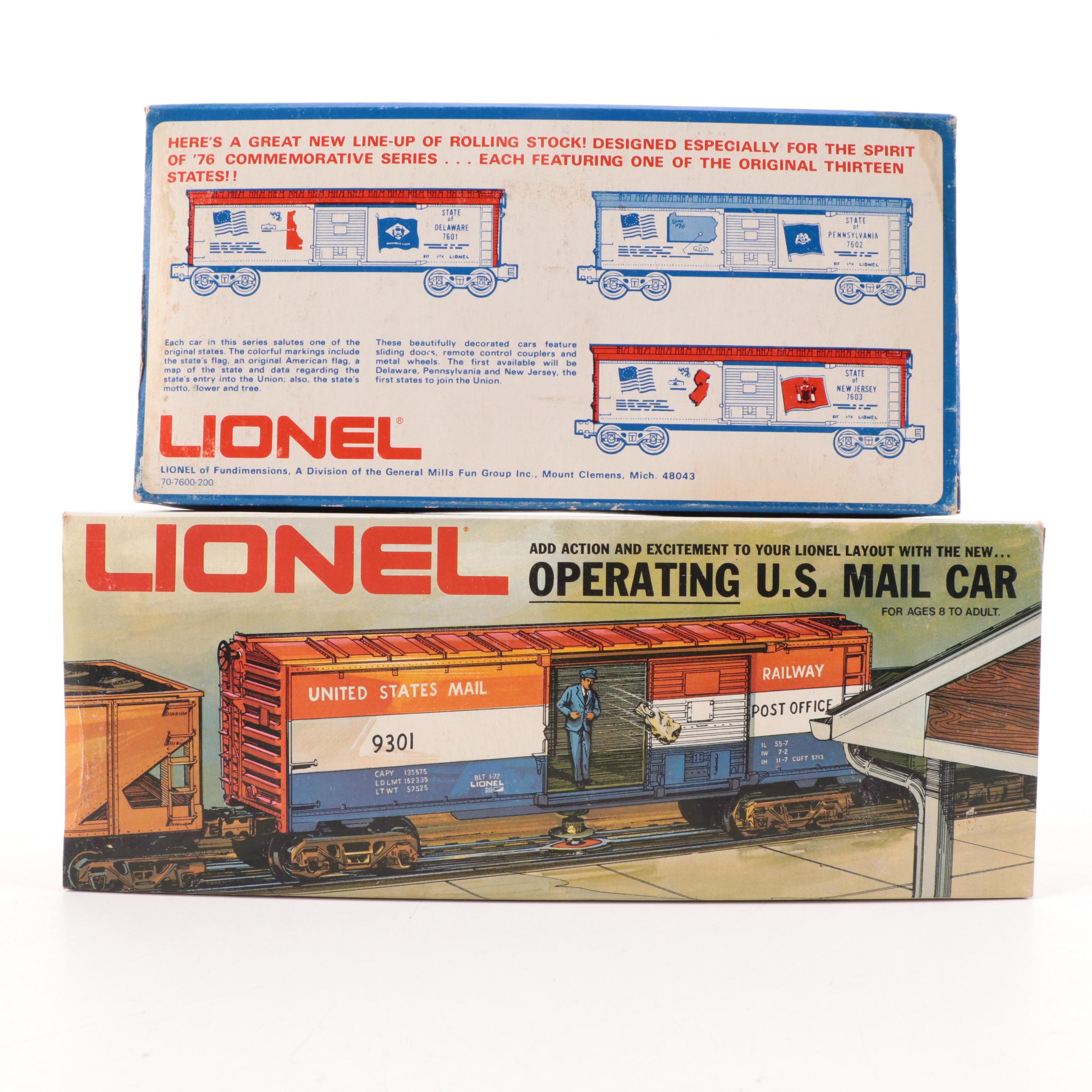 Lionel O Gauge Presidential Campaign and Other Train Cars