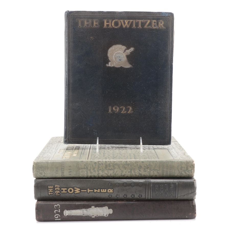 United States Military Academy Yearbook "The Howitzer", 1922, 1923, 1934, 1937