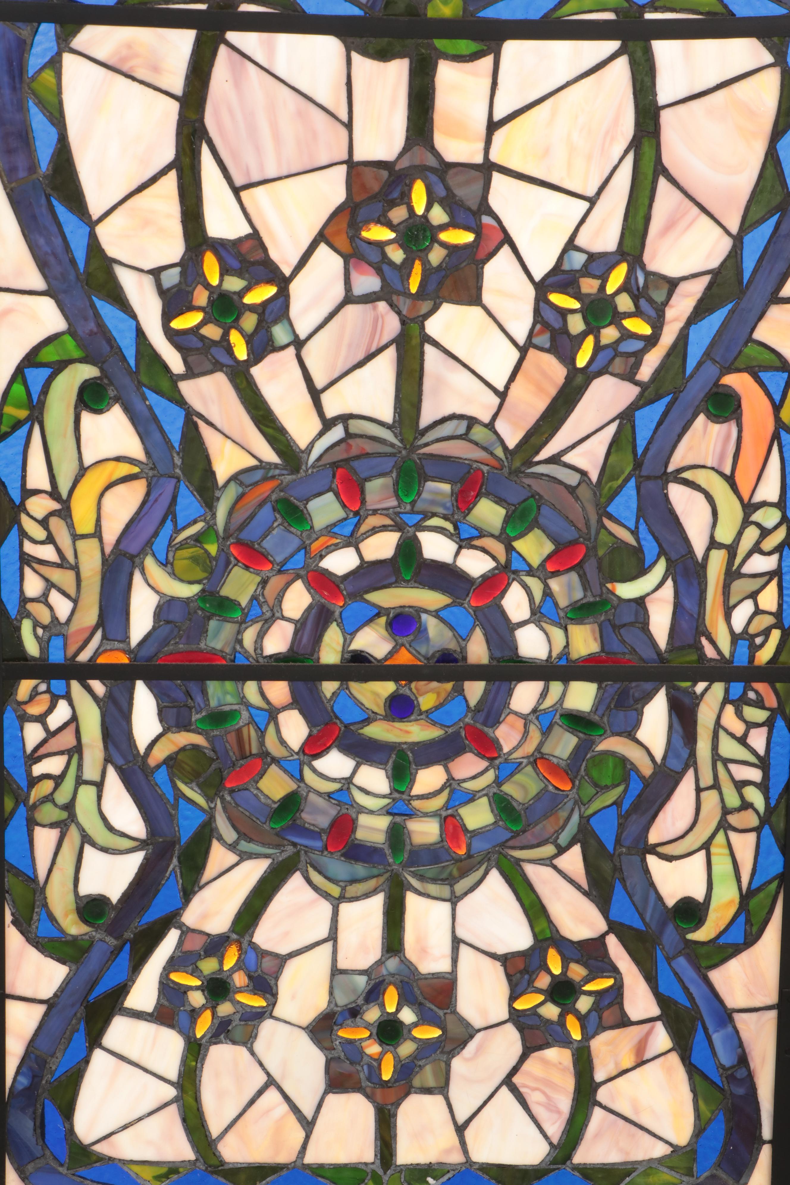 Stained Glass Fireplace Screen