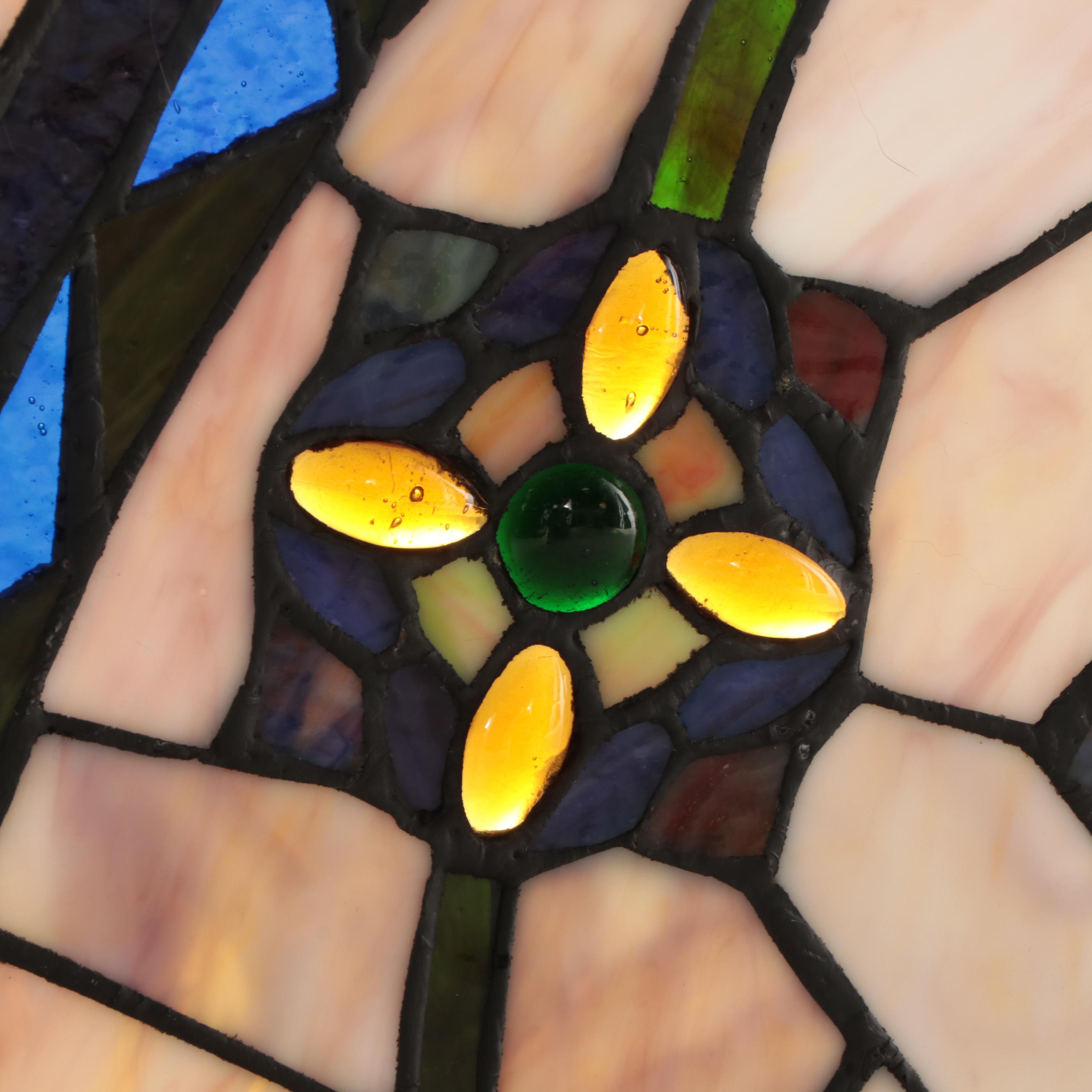 Stained Glass Fireplace Screen