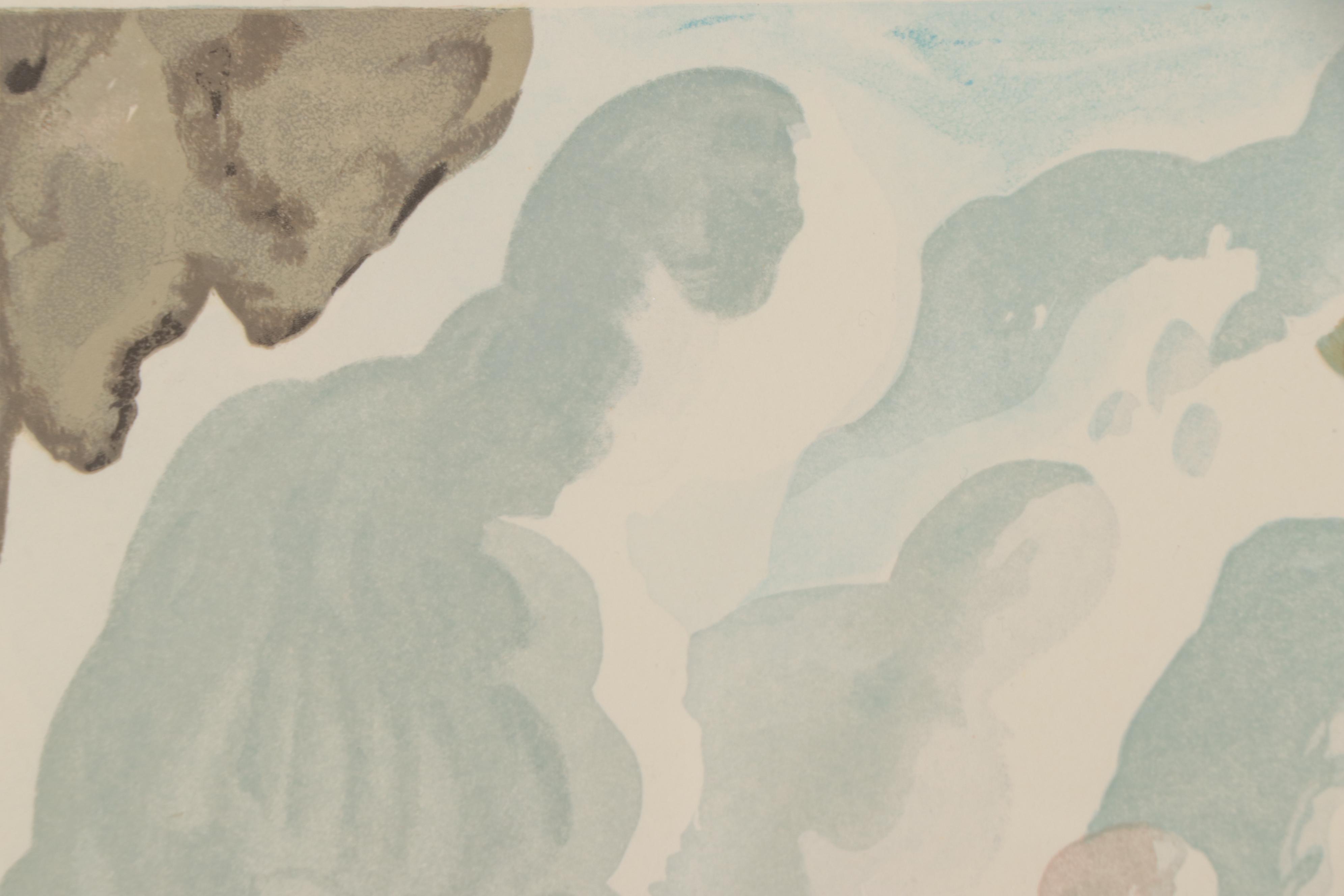 Salvador Dalí Wood Engraving "La Beaute des Sculptures"