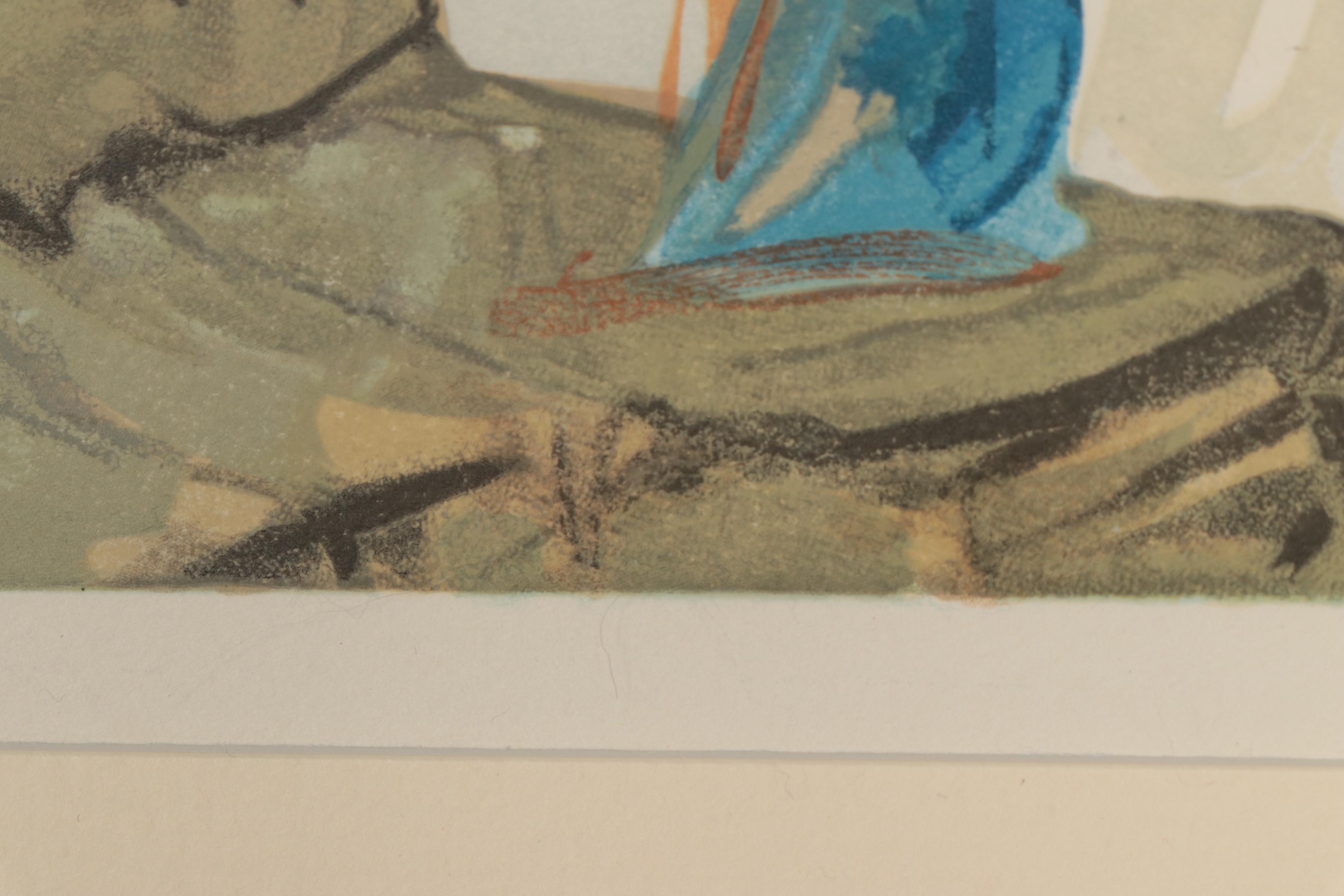 Salvador Dalí Wood Engraving "La Beaute des Sculptures"