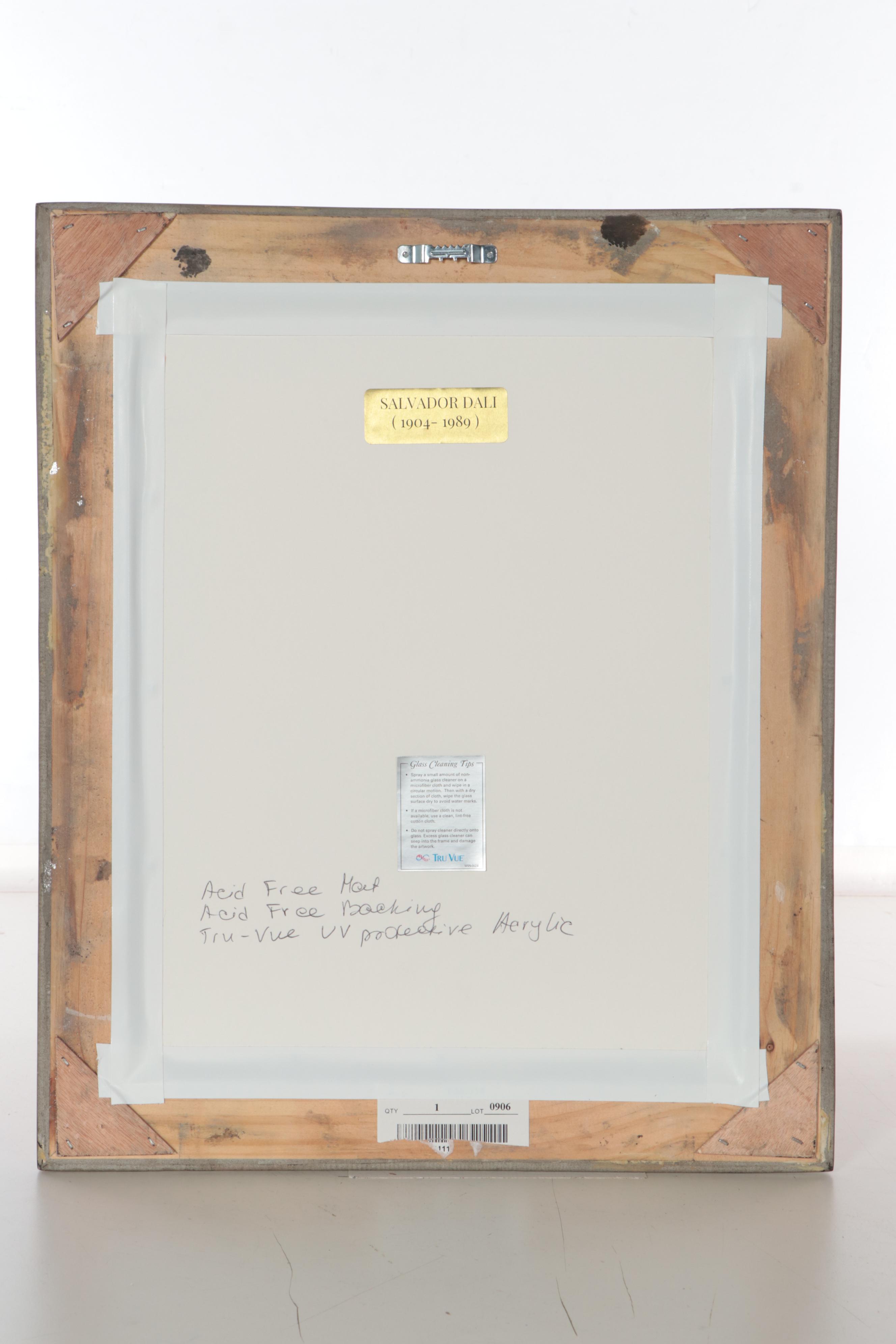 Salvador Dalí Wood Engraving "La Beaute des Sculptures"