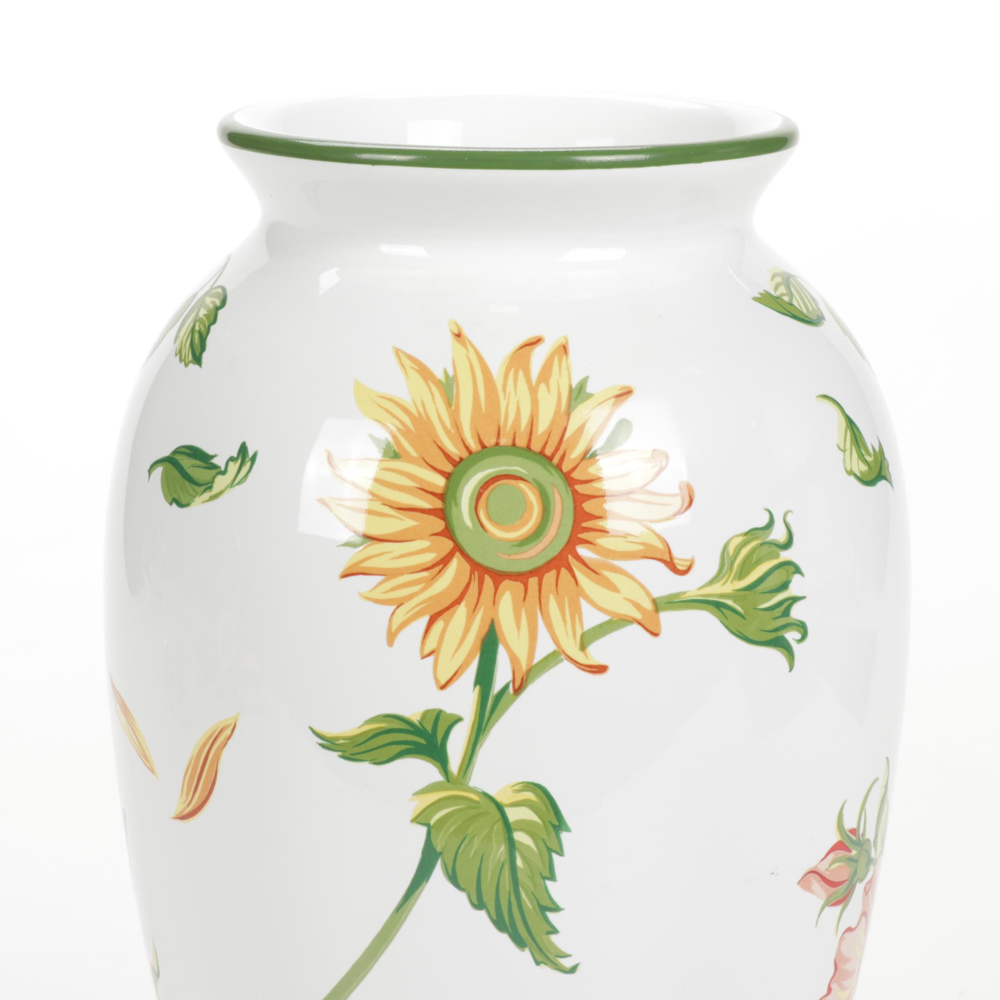 Tiffany & Co. "Tiffany Petals" Ceramic Vase, 1998