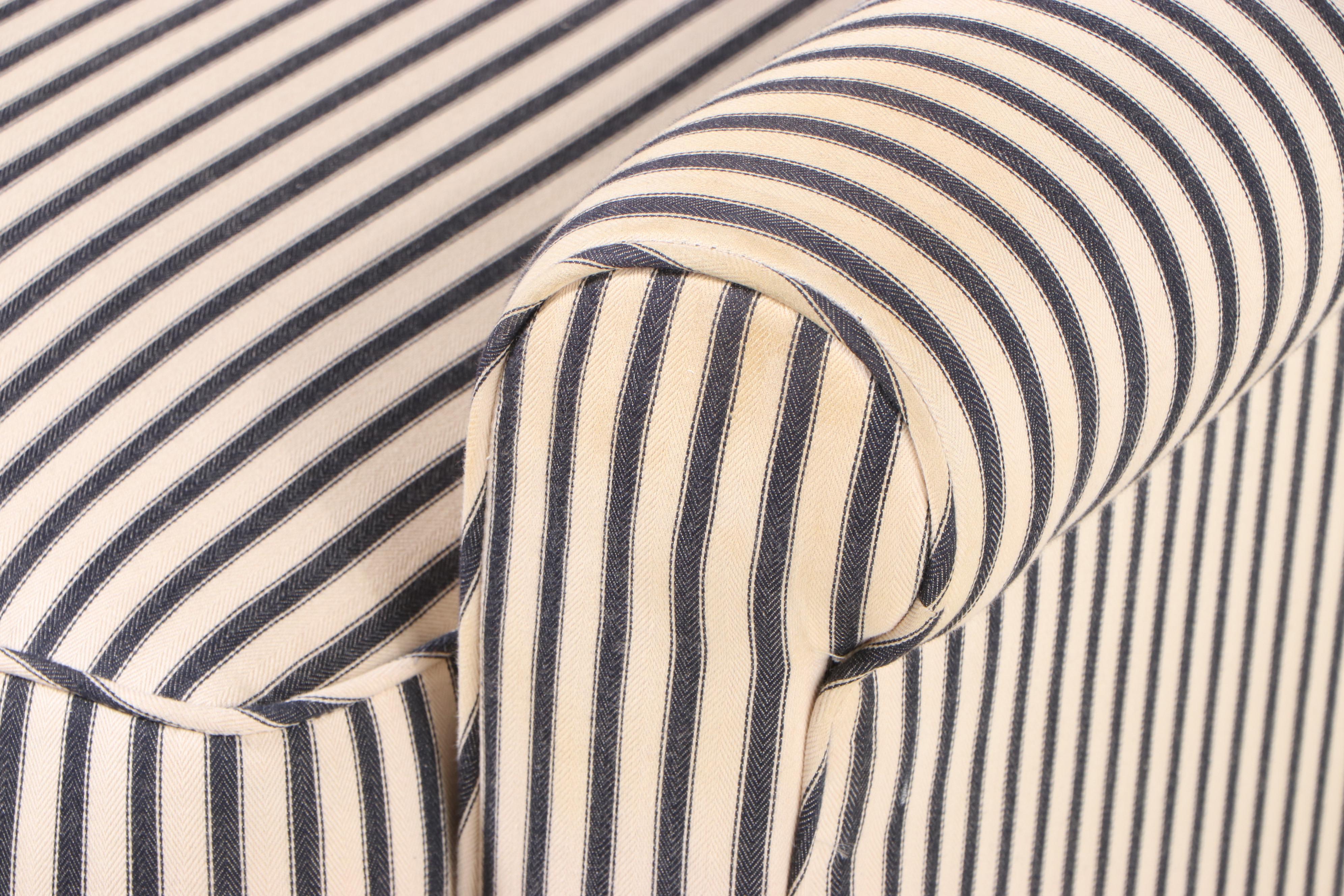 Custom-Upholstered Wingback Lounge Chair