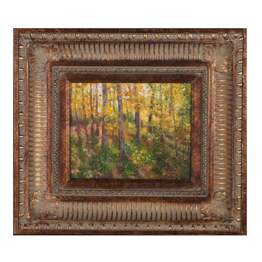 Dawn B. Dwyer Oil Painting "Autumn Glow," 2009