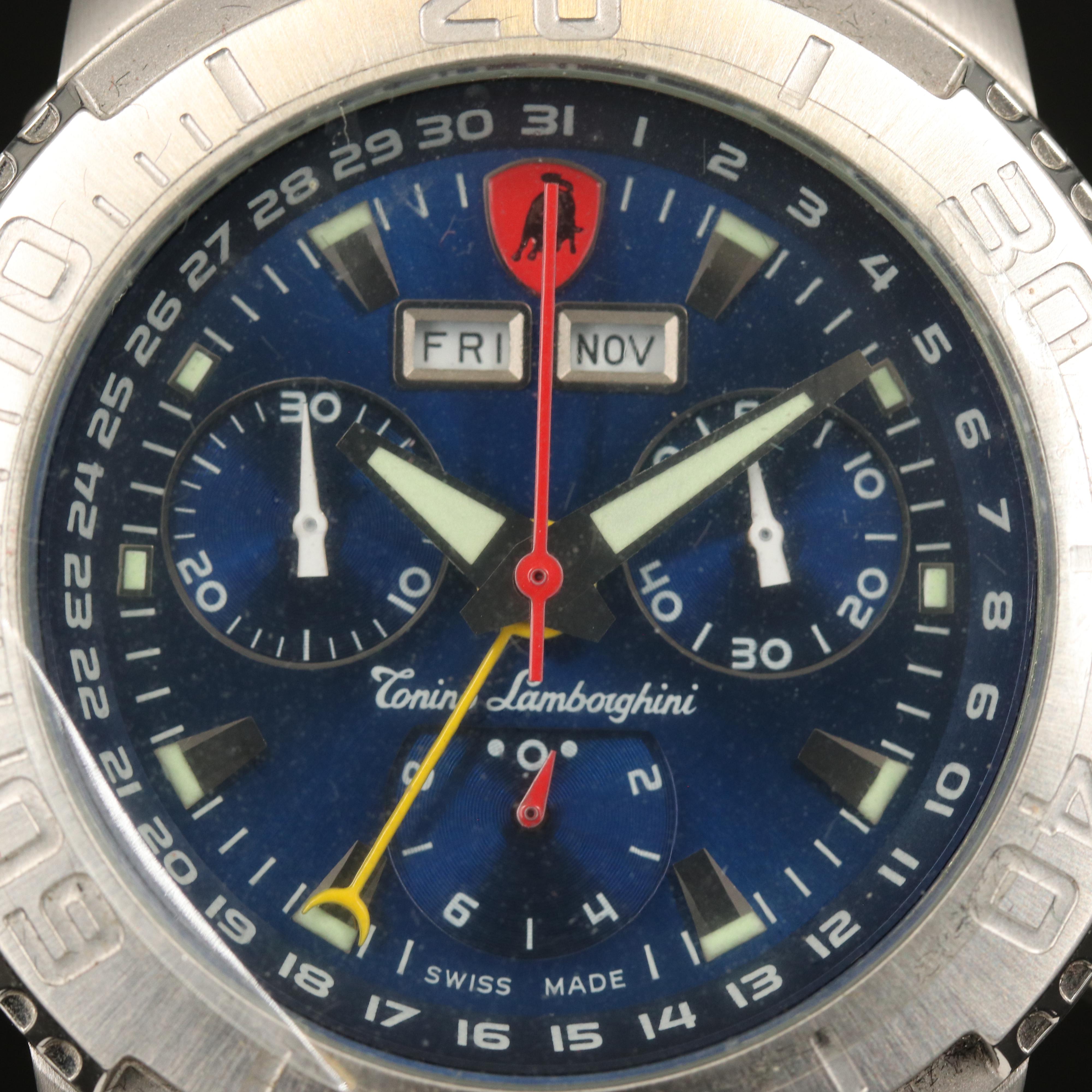 Tonino Lamborghini Chronograph Stainless Steel Watch