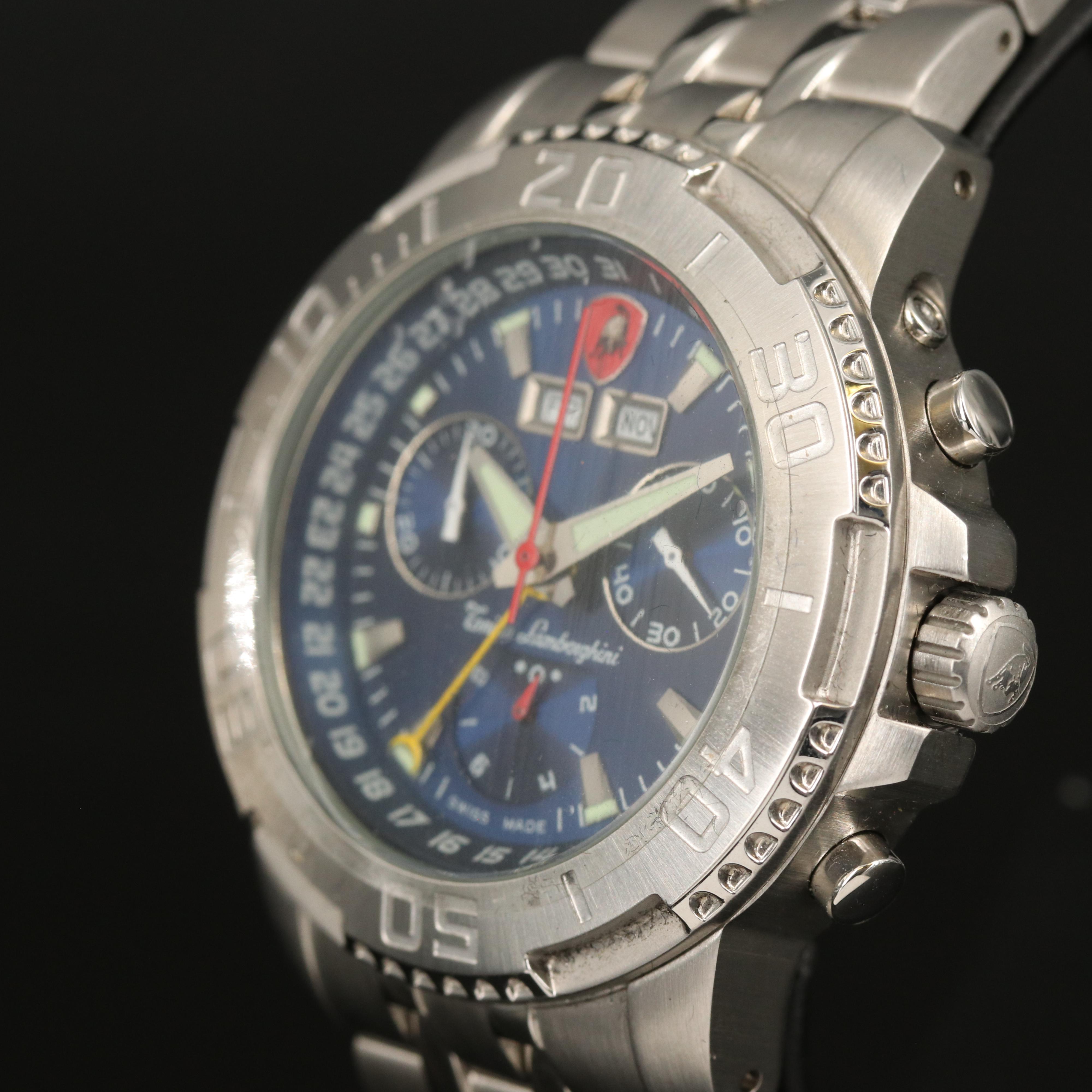 Tonino Lamborghini Chronograph Stainless Steel Watch
